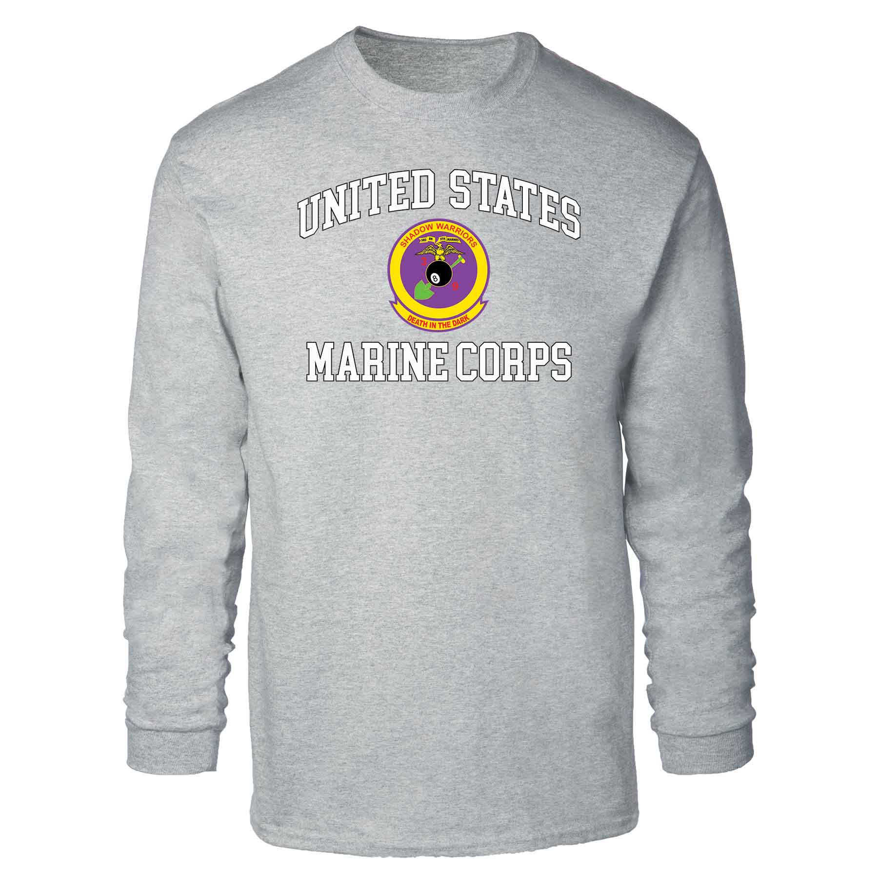 3rd Battalion 9th Marines USMC Long Sleeve T-shirt - Image 2