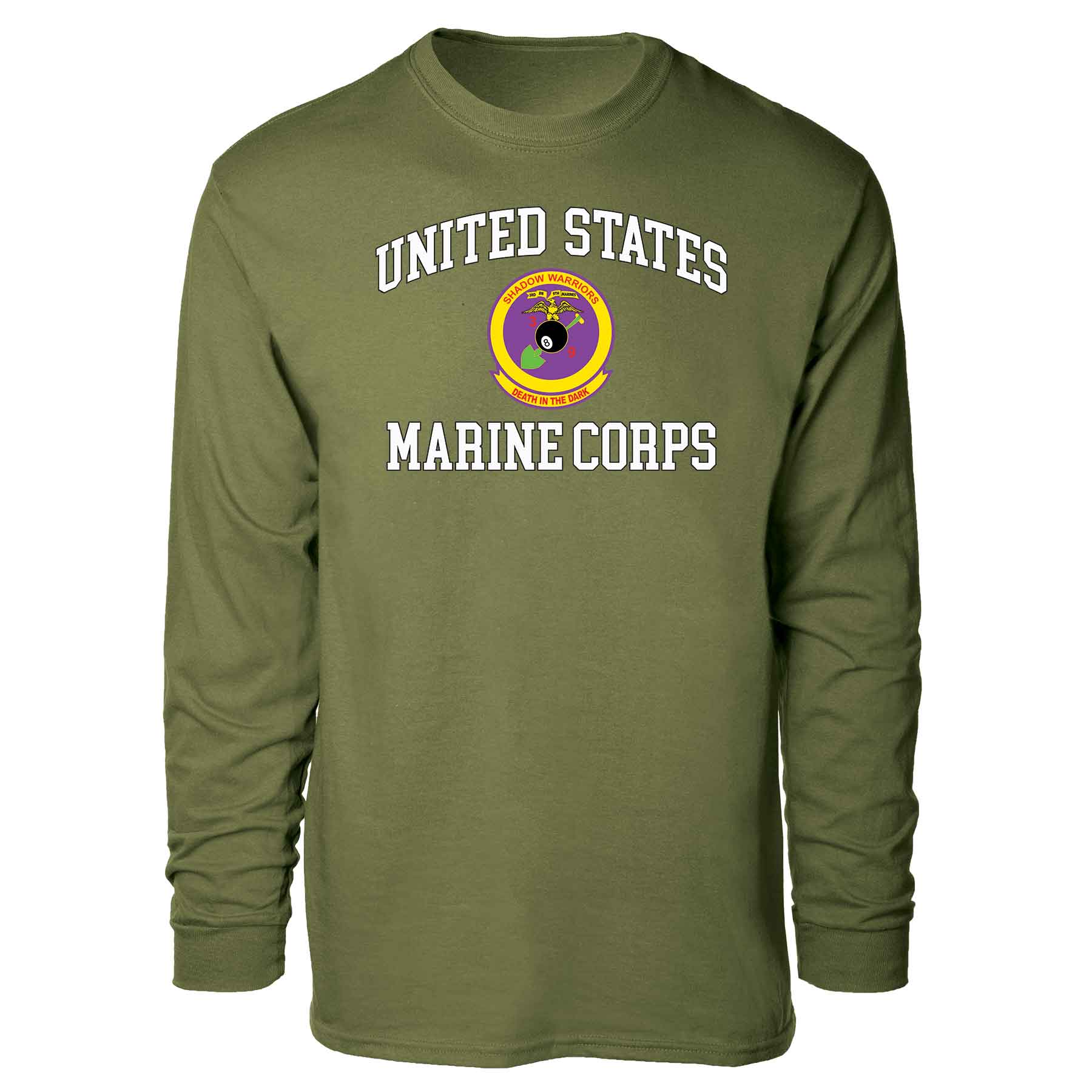 3rd Battalion 9th Marines USMC Long Sleeve T-shirt - Image 4