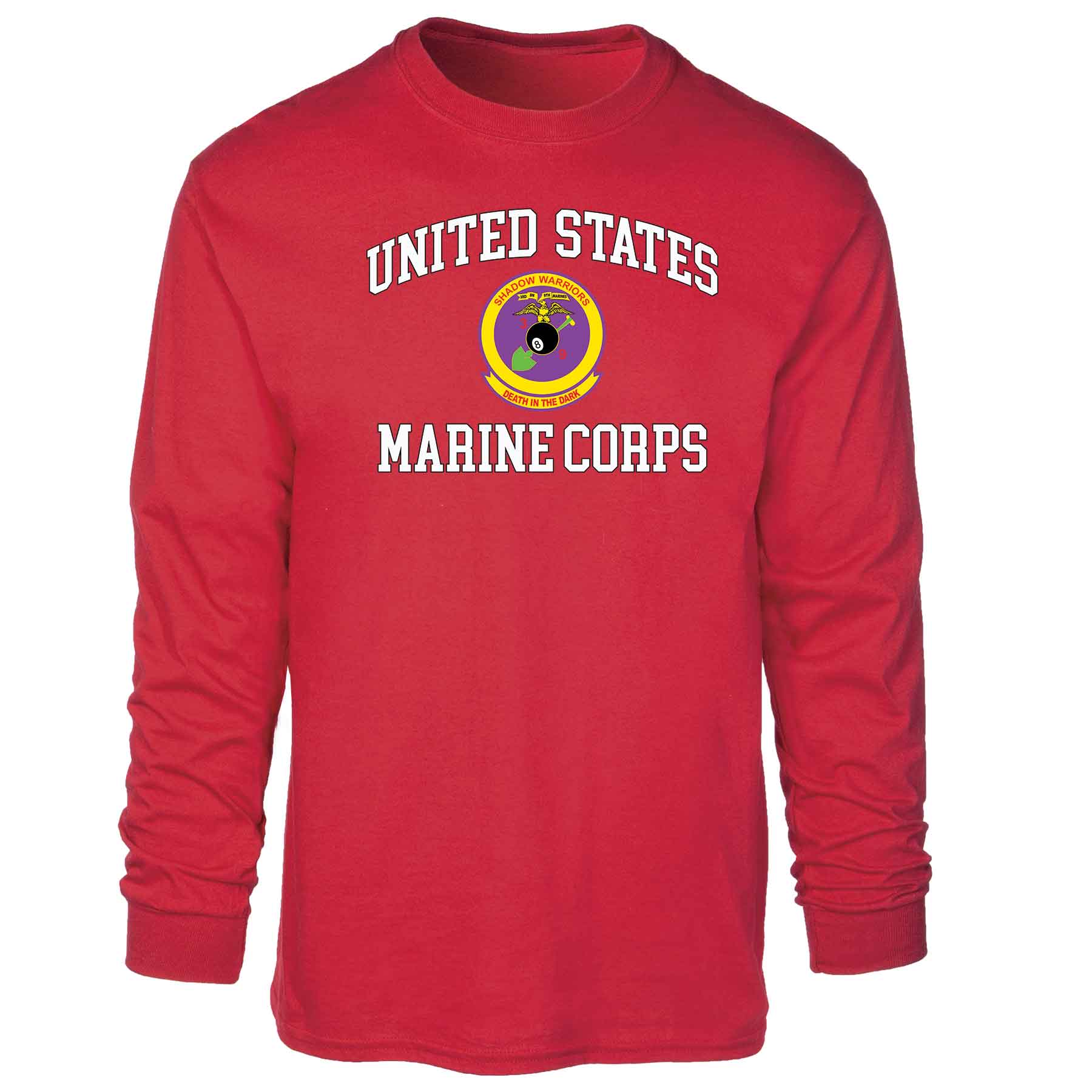 3rd Battalion 9th Marines USMC Long Sleeve T-shirt - Image 5