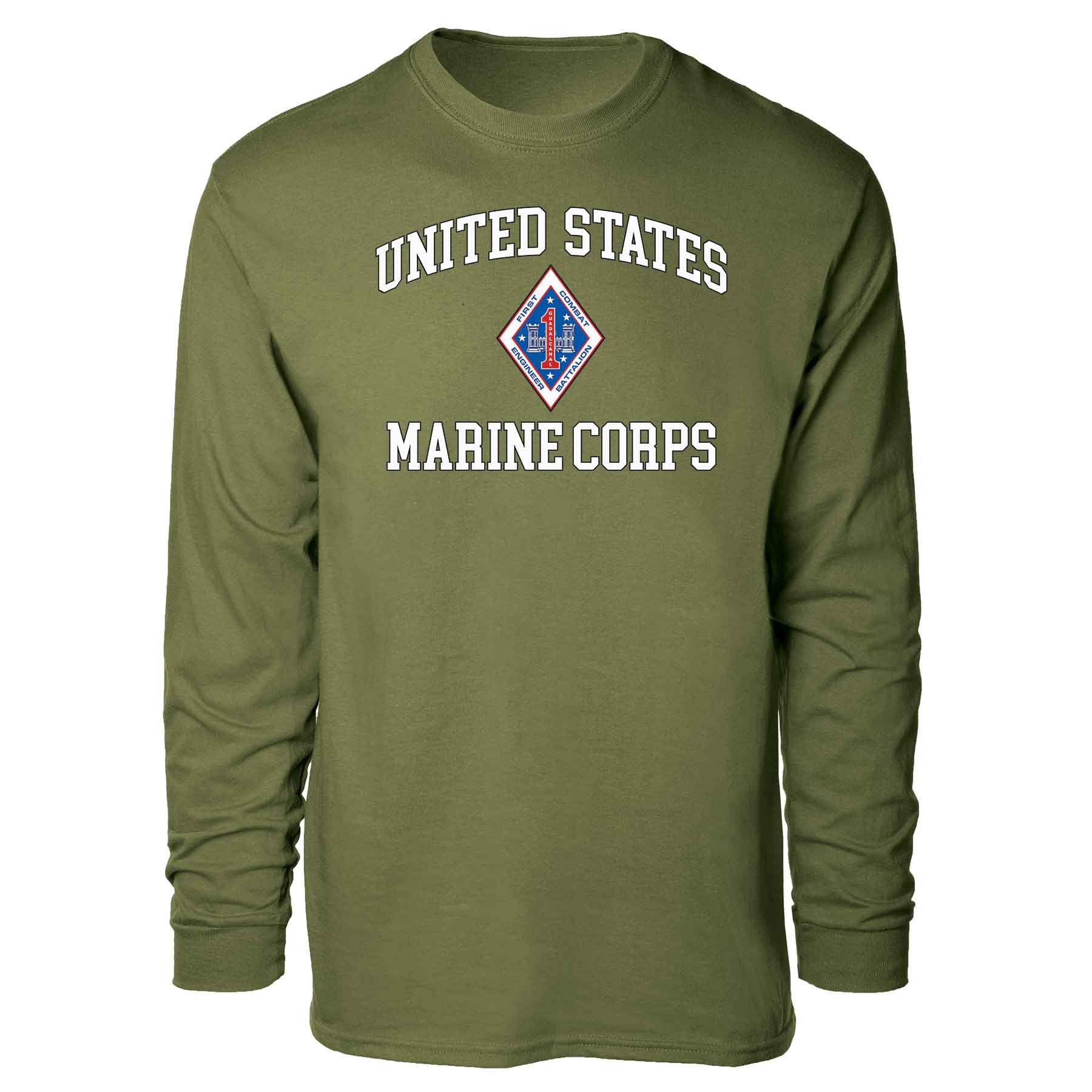 1st Combat Engineer Battalion USMC Long Sleeve T-shirt - Image 4