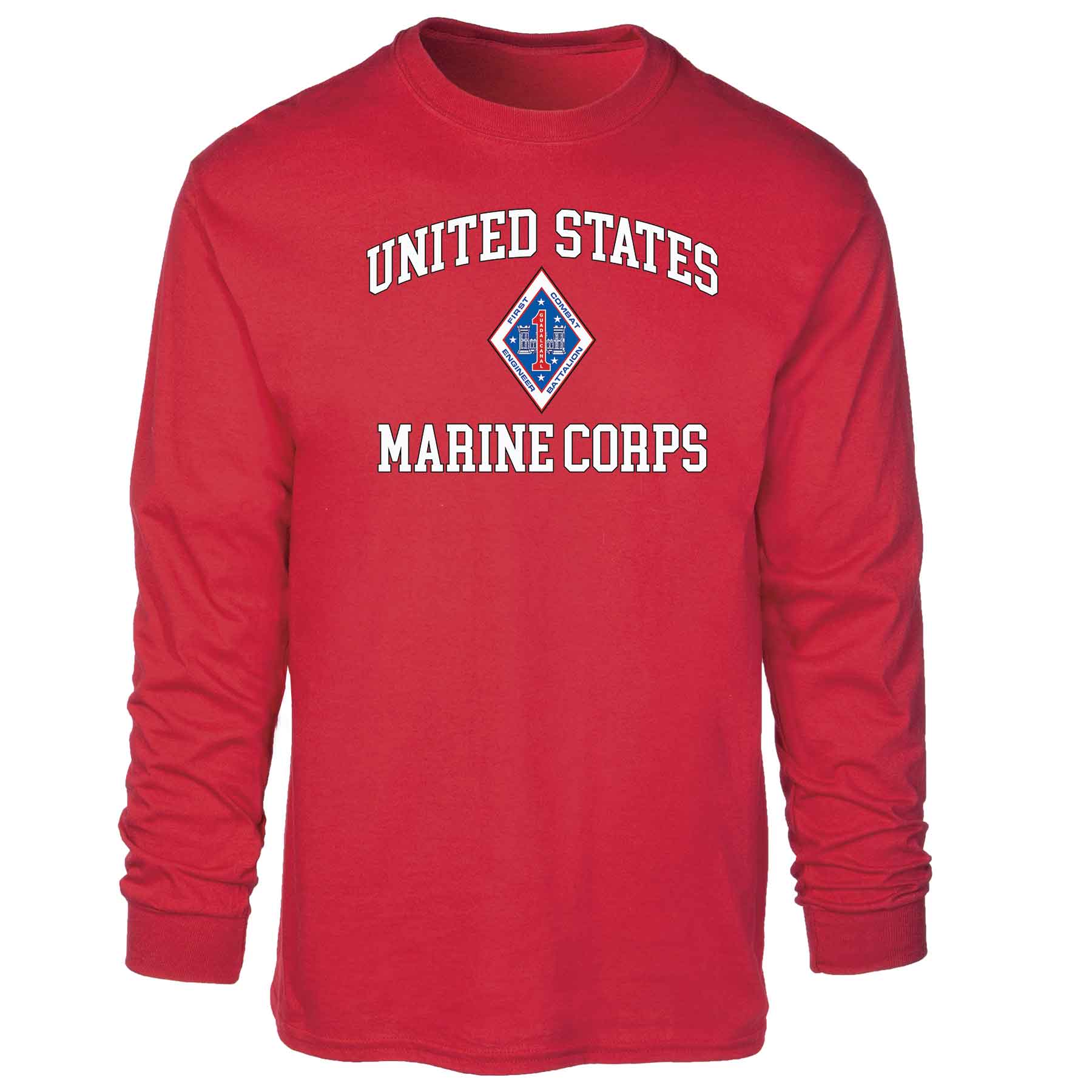 1st Combat Engineer Battalion USMC Long Sleeve T-shirt - Image 5