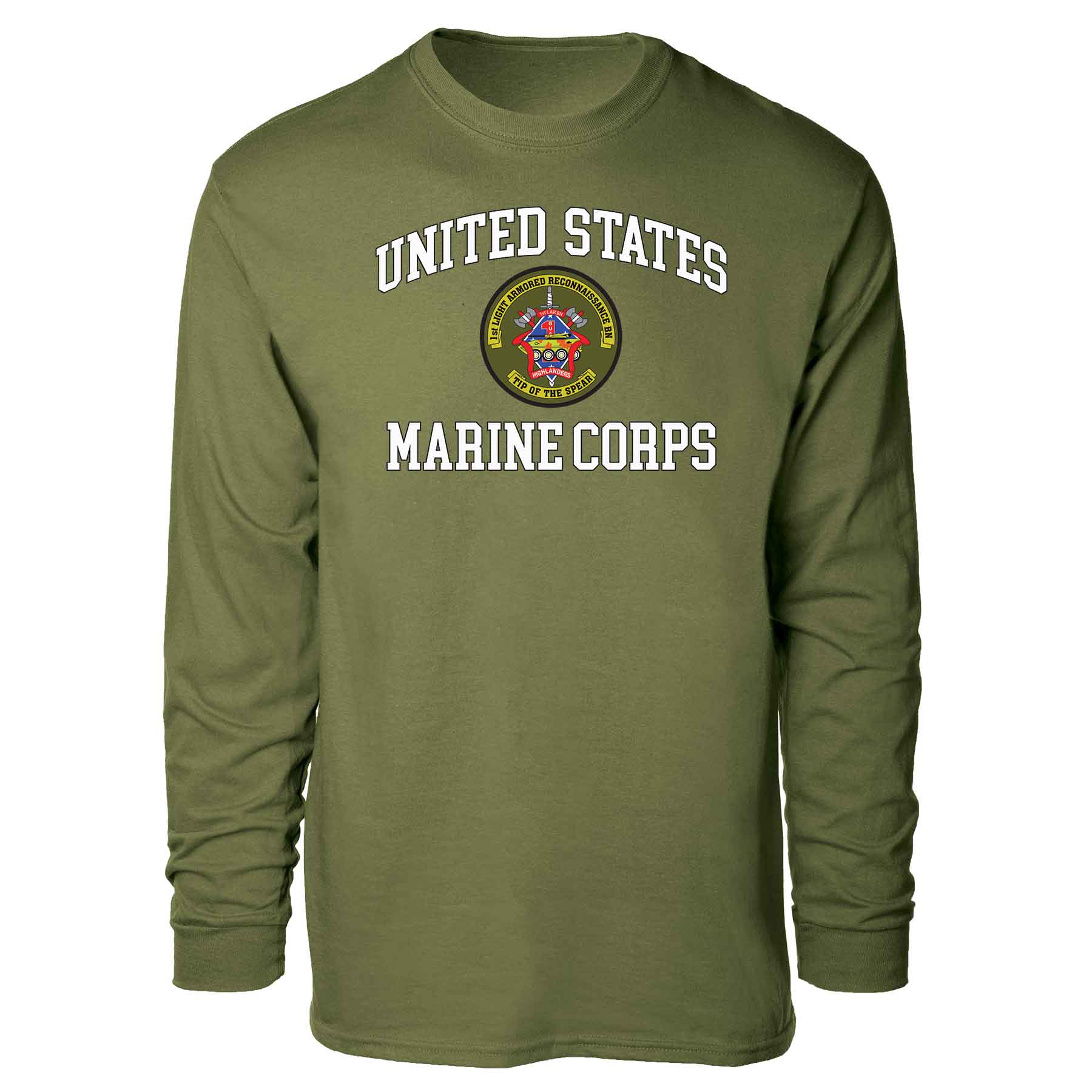 1st LAR Battalion USMC Long Sleeve T-shirt - Image 4