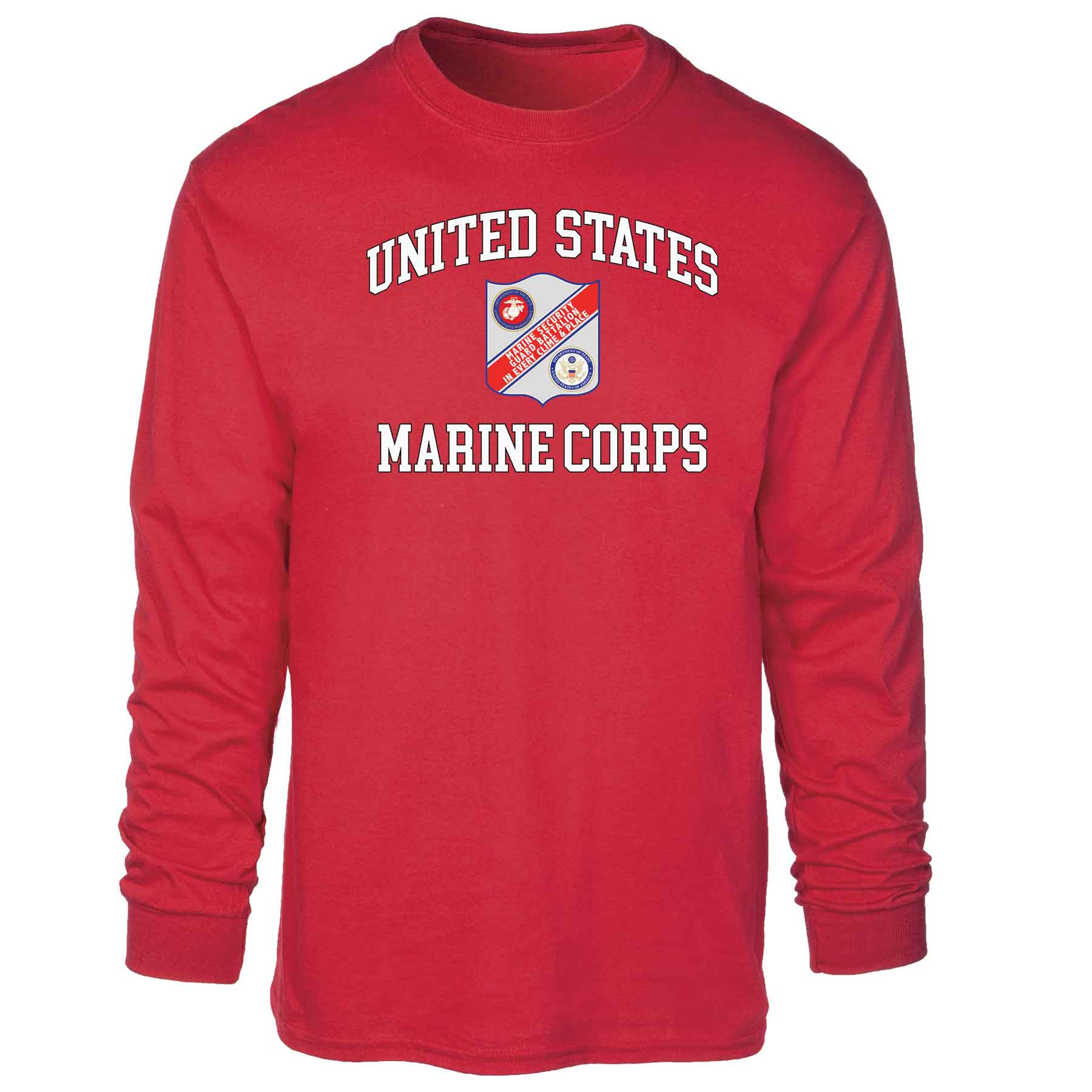 Marine Security Guard USMC Long Sleeve T-shirt - Image 5