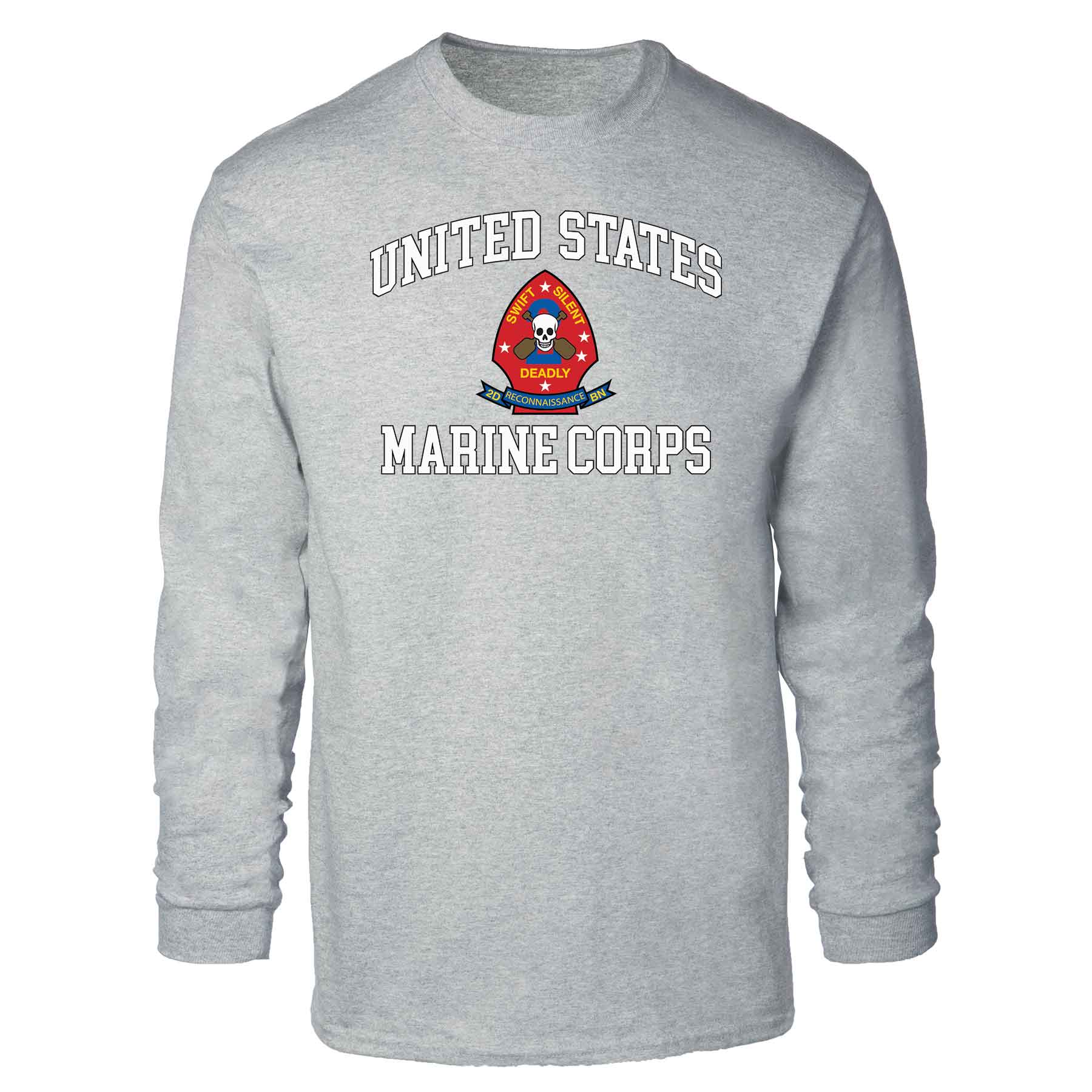 2nd Reconnaissance Battalion USMC Long Sleeve T-shirt - Image 2