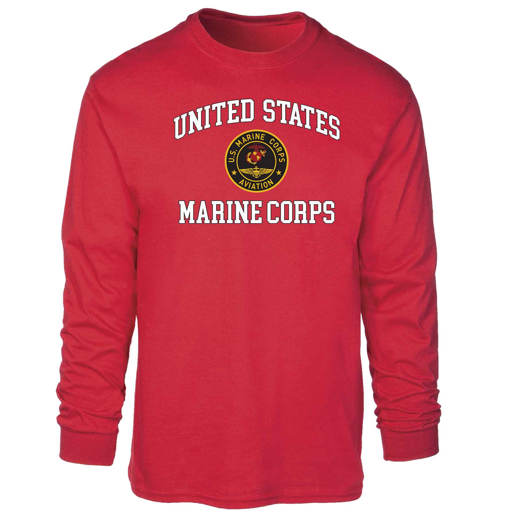Marine Corps Aviation USMC Long Sleeve T-shirt - Image 5