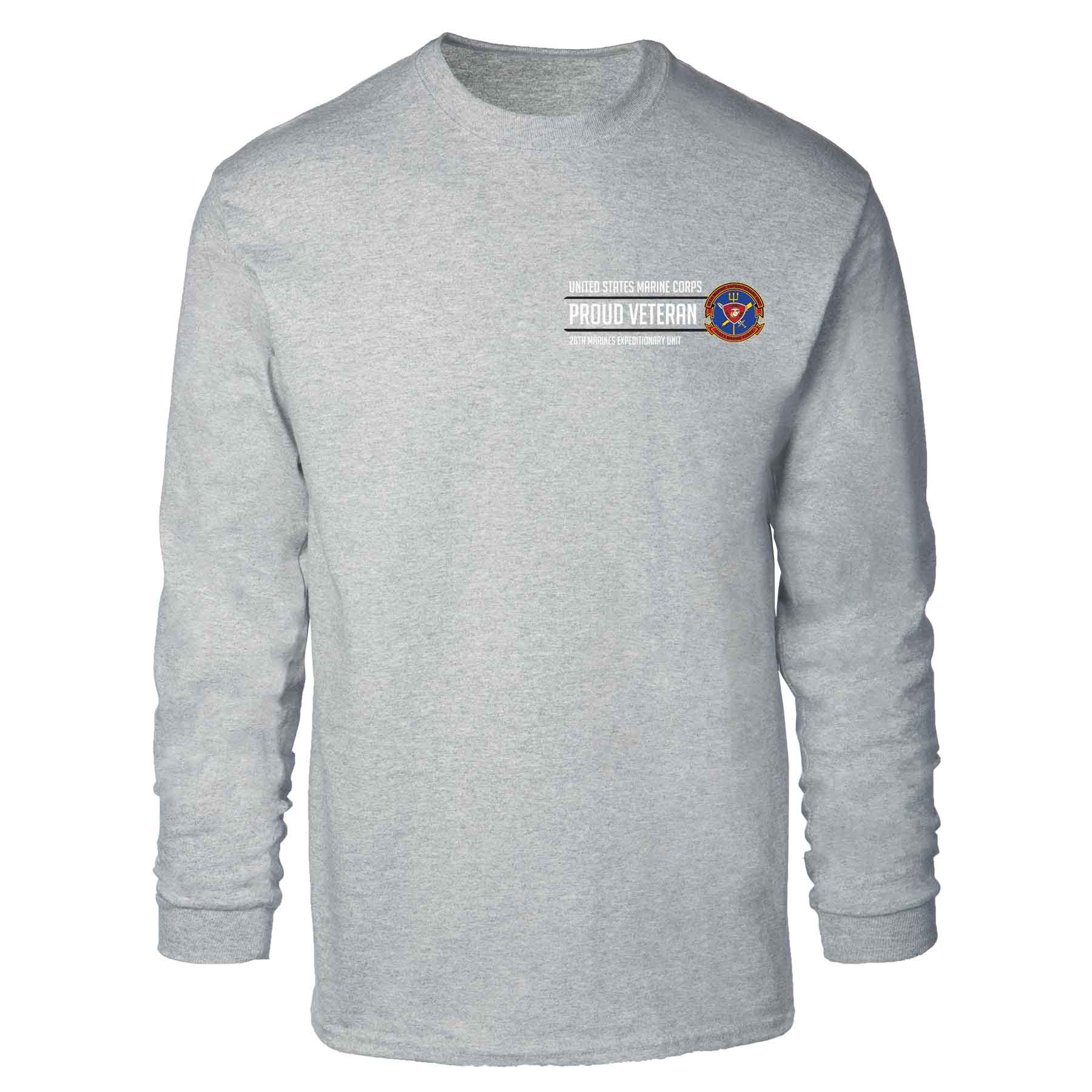 26th Marines Expeditionary Proud Veteran Long Sleeve T-shirt - Image 2
