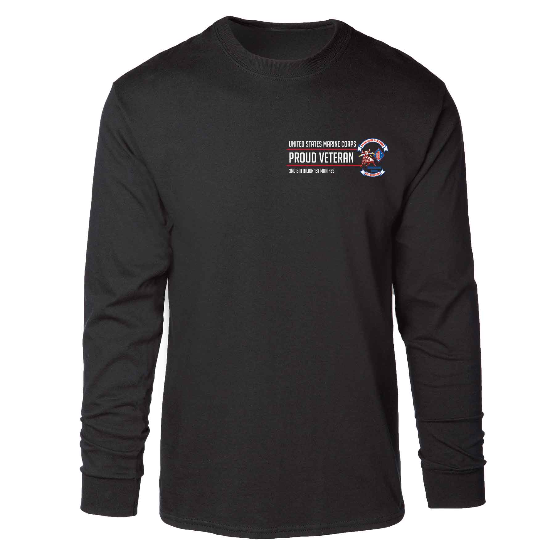 3rd Battalion 1st Marines Proud Veteran Long Sleeve T-shirt