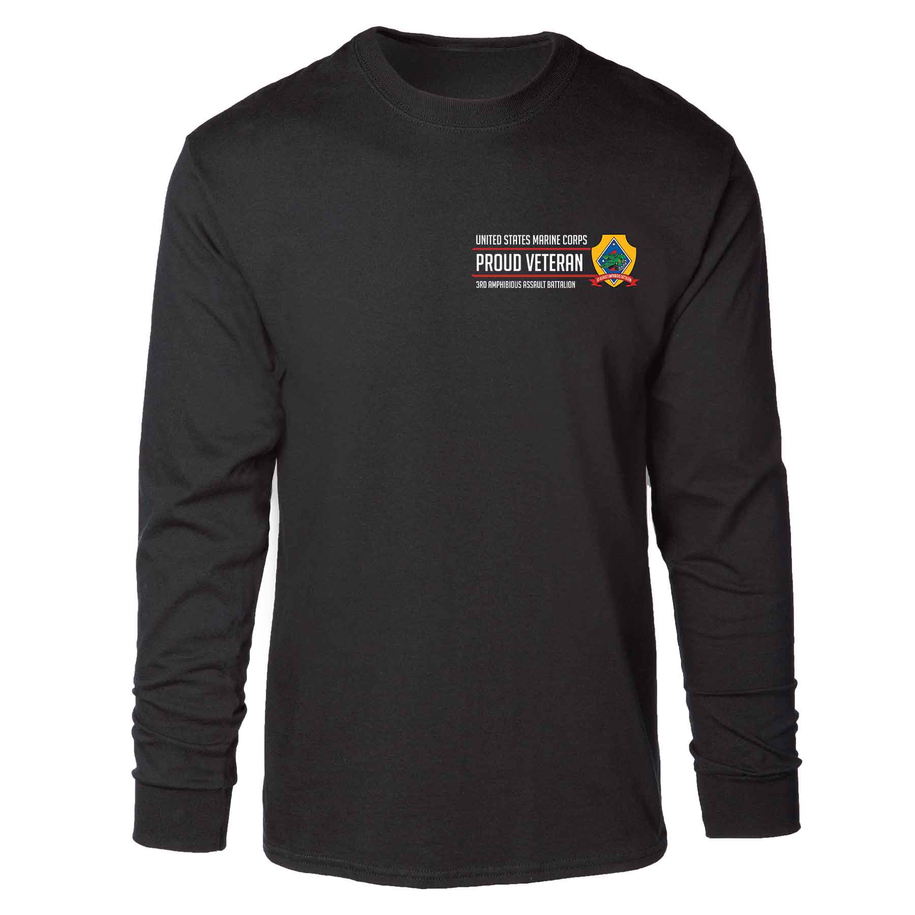 3rd Amphibious Assault Bn Proud Veteran Long Sleeve T-shirt