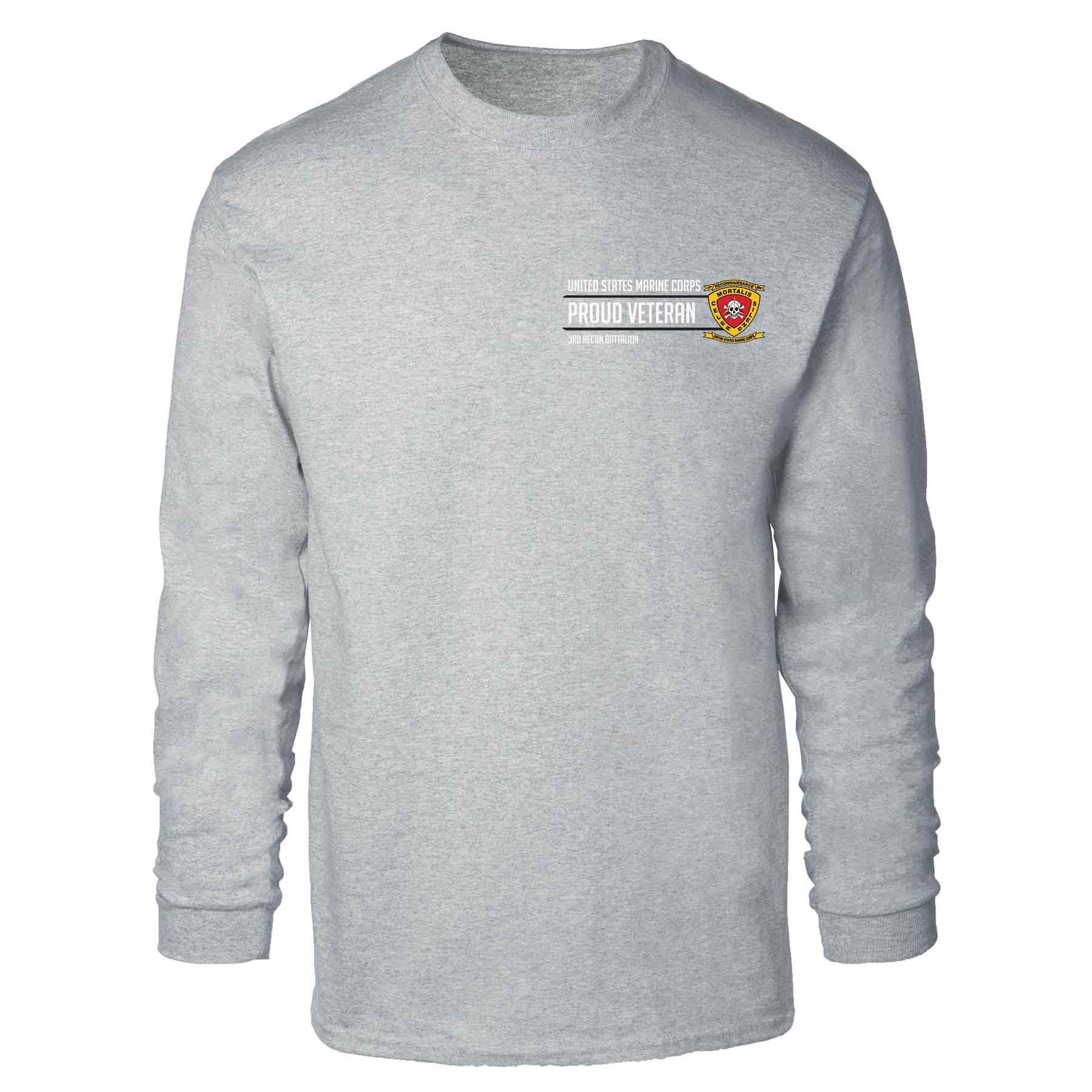 3rd Recon Battalion Proud Veteran Long Sleeve T-shirt - Image 2