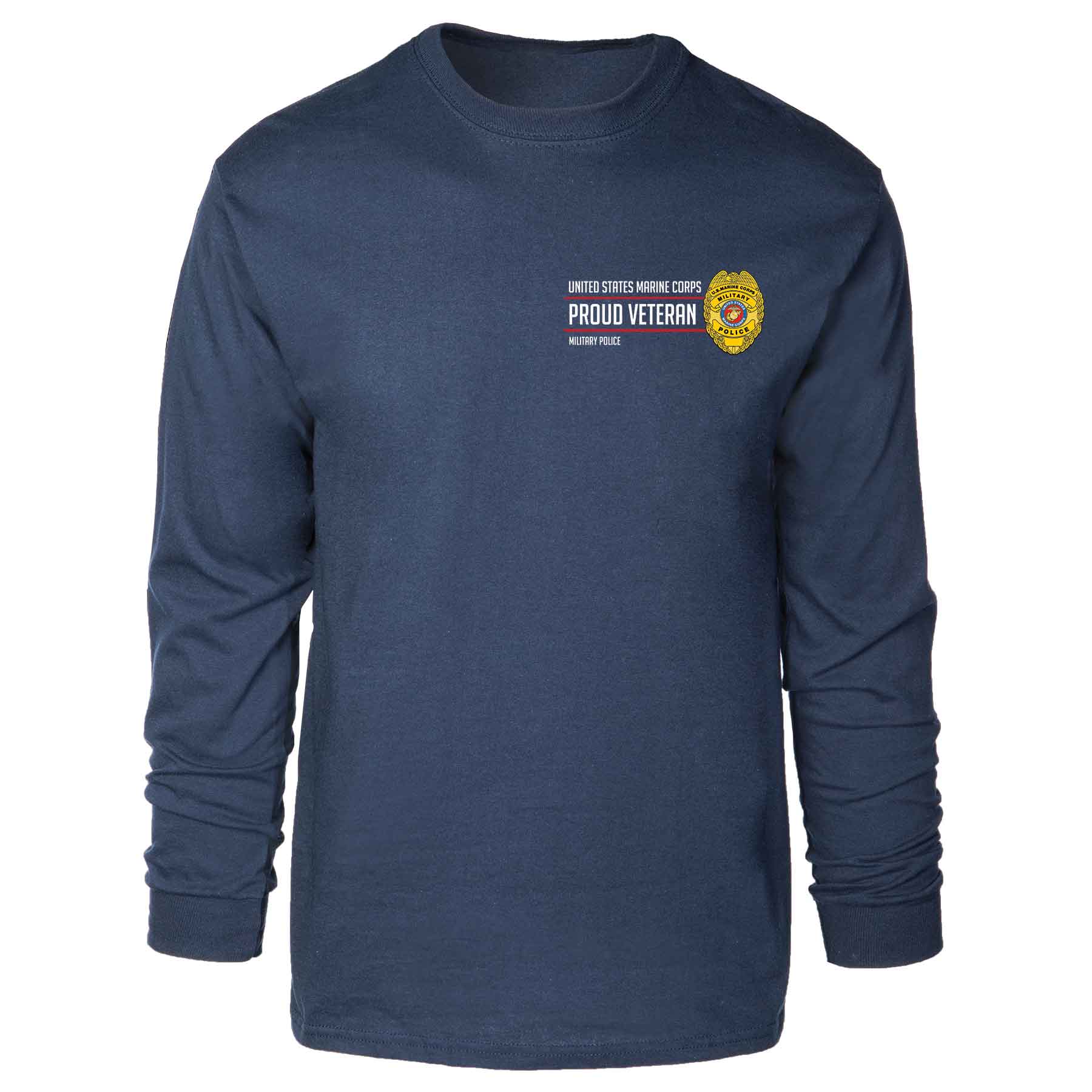 Military Police Badge Proud Veteran Long Sleeve T-shirt - Image 3
