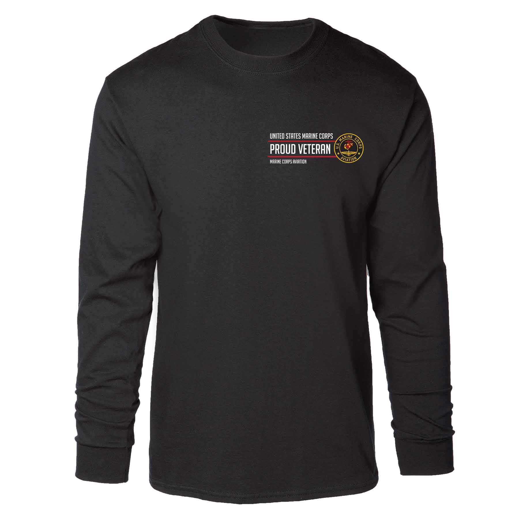 Marine Corps Aviation Proud Veteran Long Sleeve T-shirt