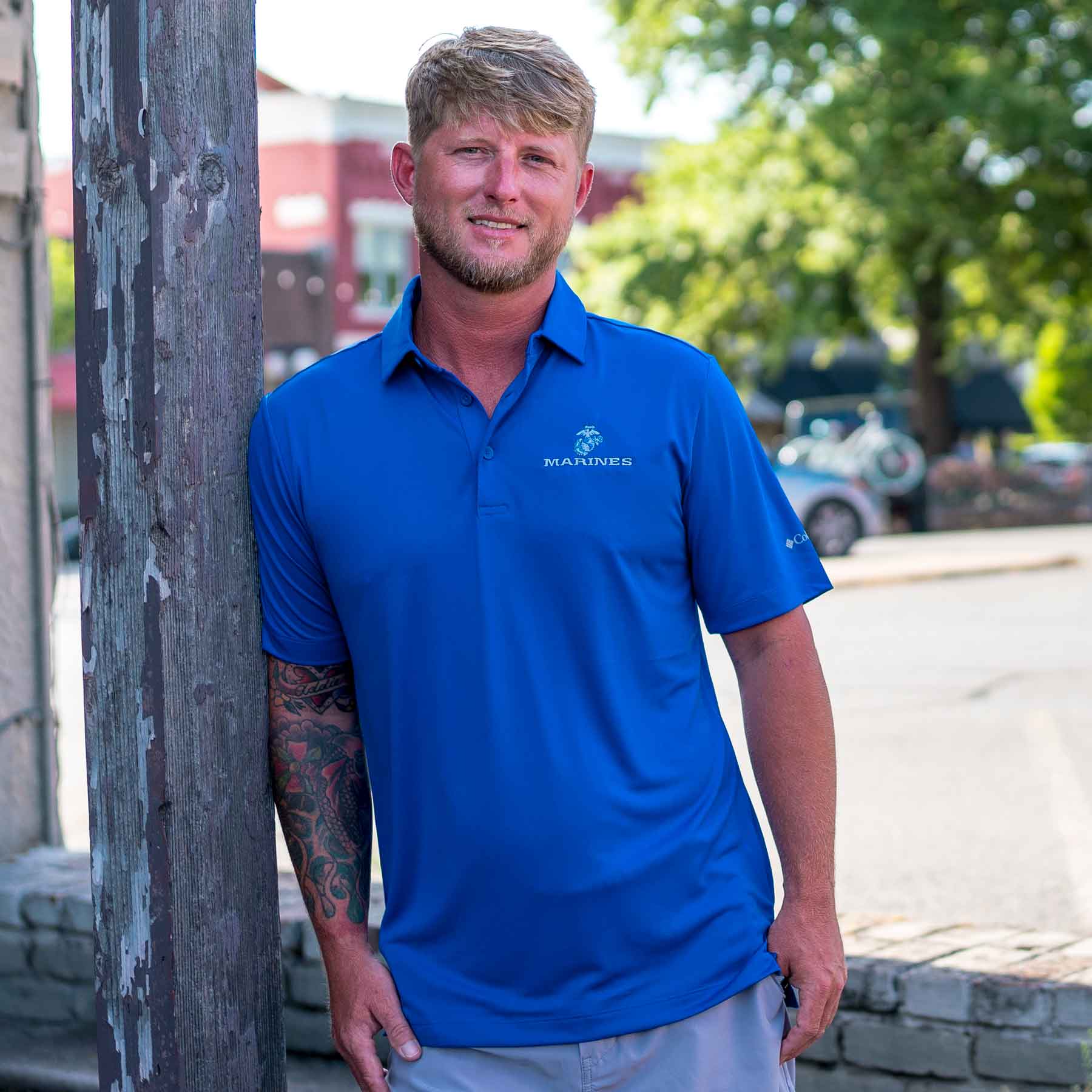 Marine's Classic Columbia Golf Shirt - Image 3