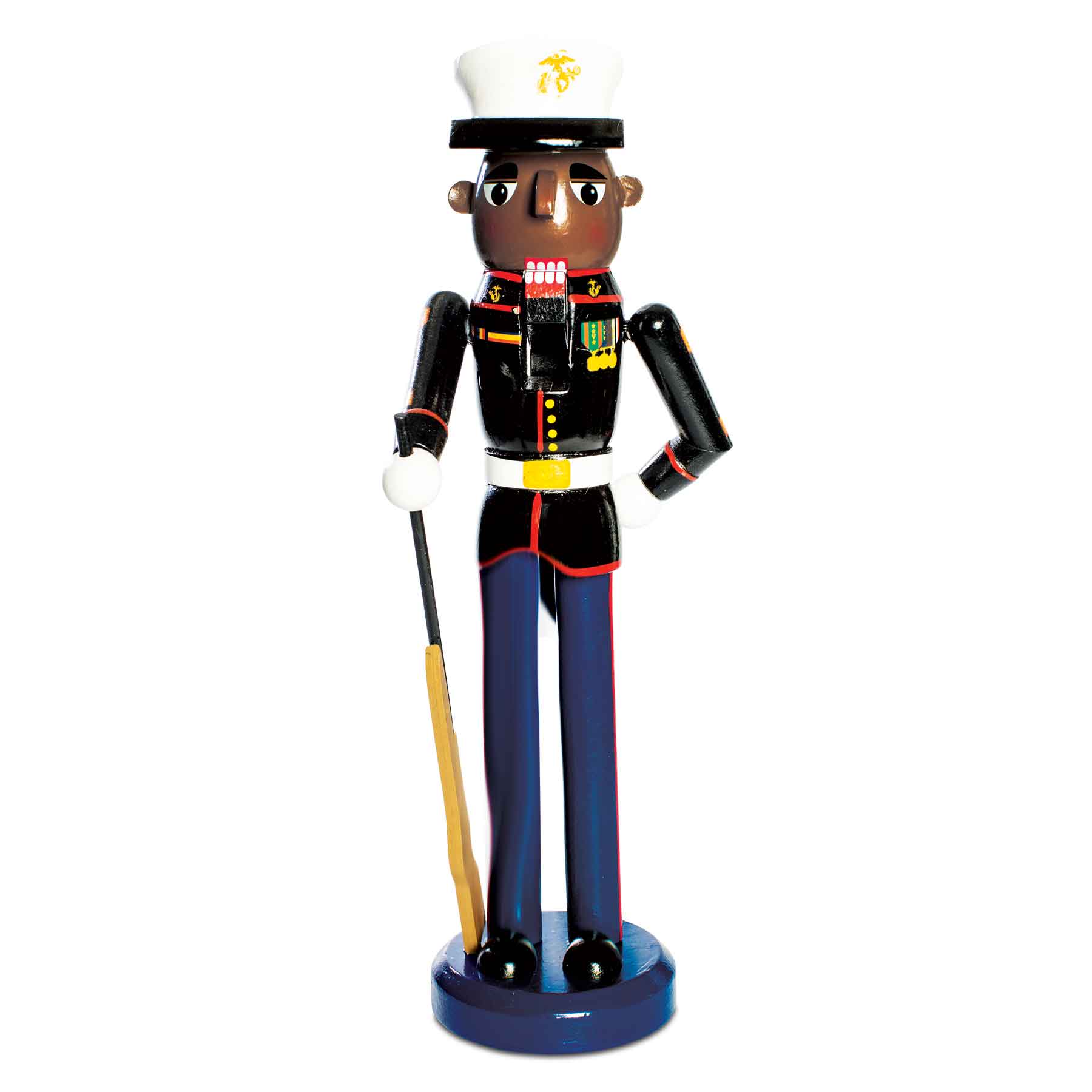 Marine Corps Nutcracker "Parade Rest" African American
