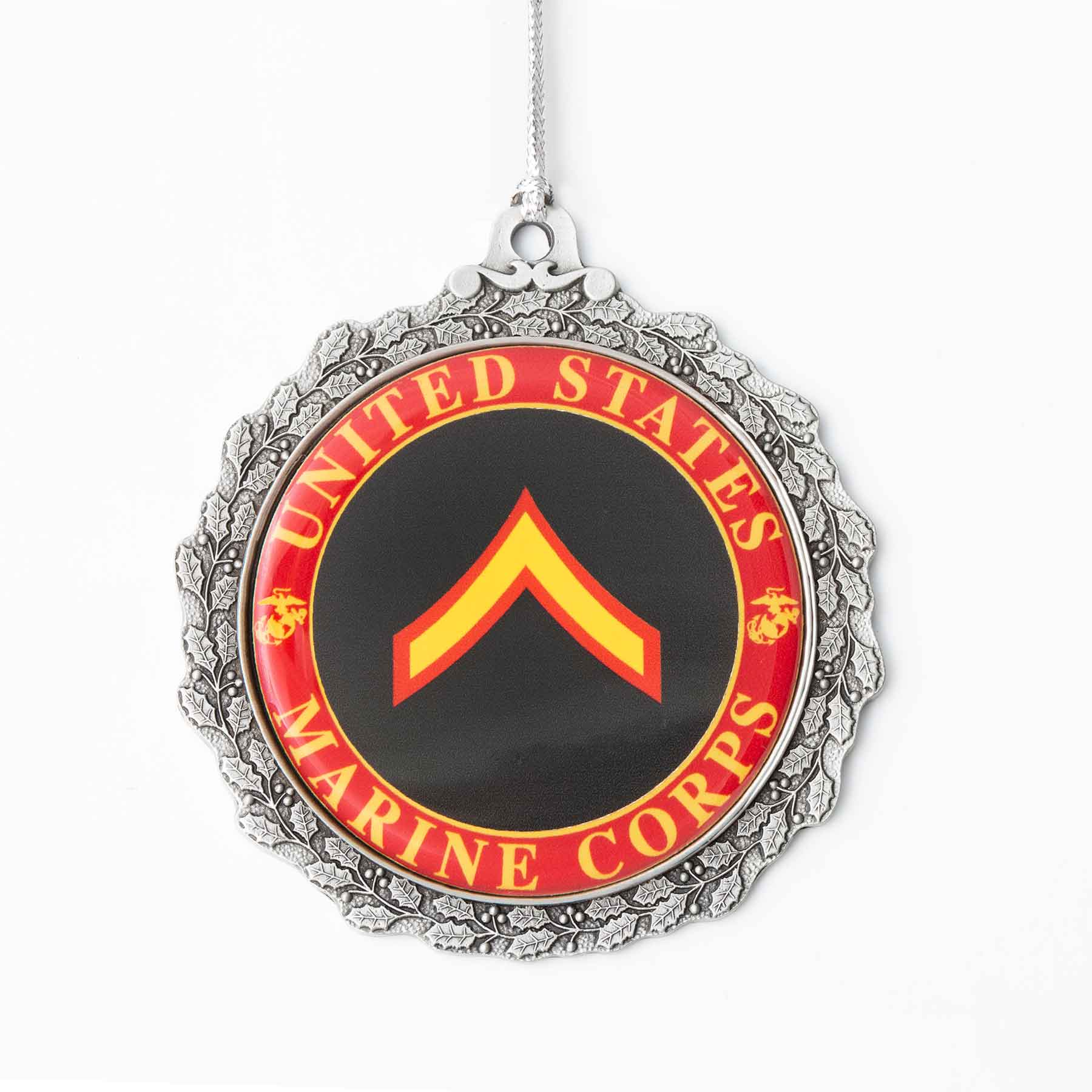 USMC Rank Christmas Ornament