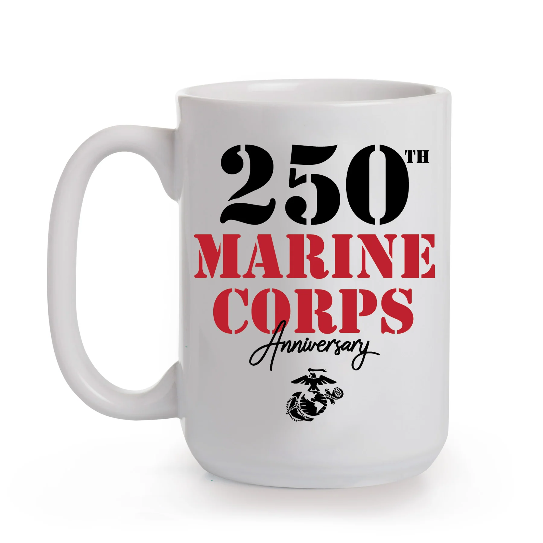 USMC 250th Anniversary Stencil Mug - Image 3