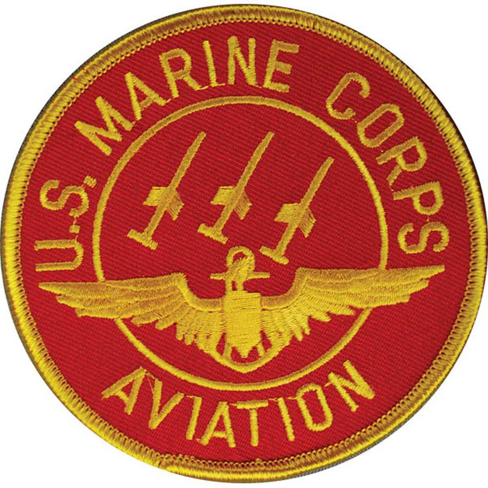 Red Marine Corps Aviation Patch