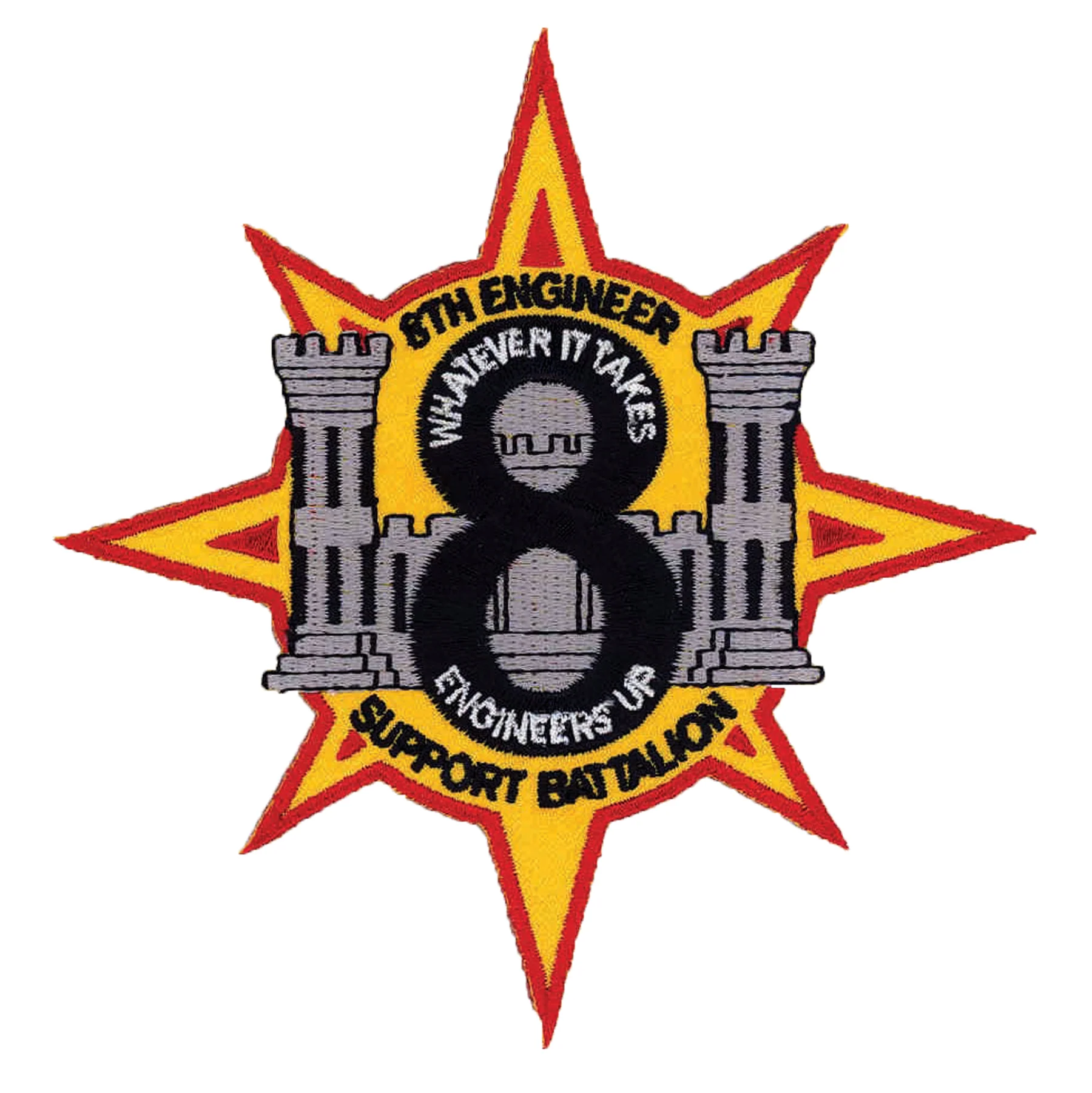 8th Engineer Battalion Patch
