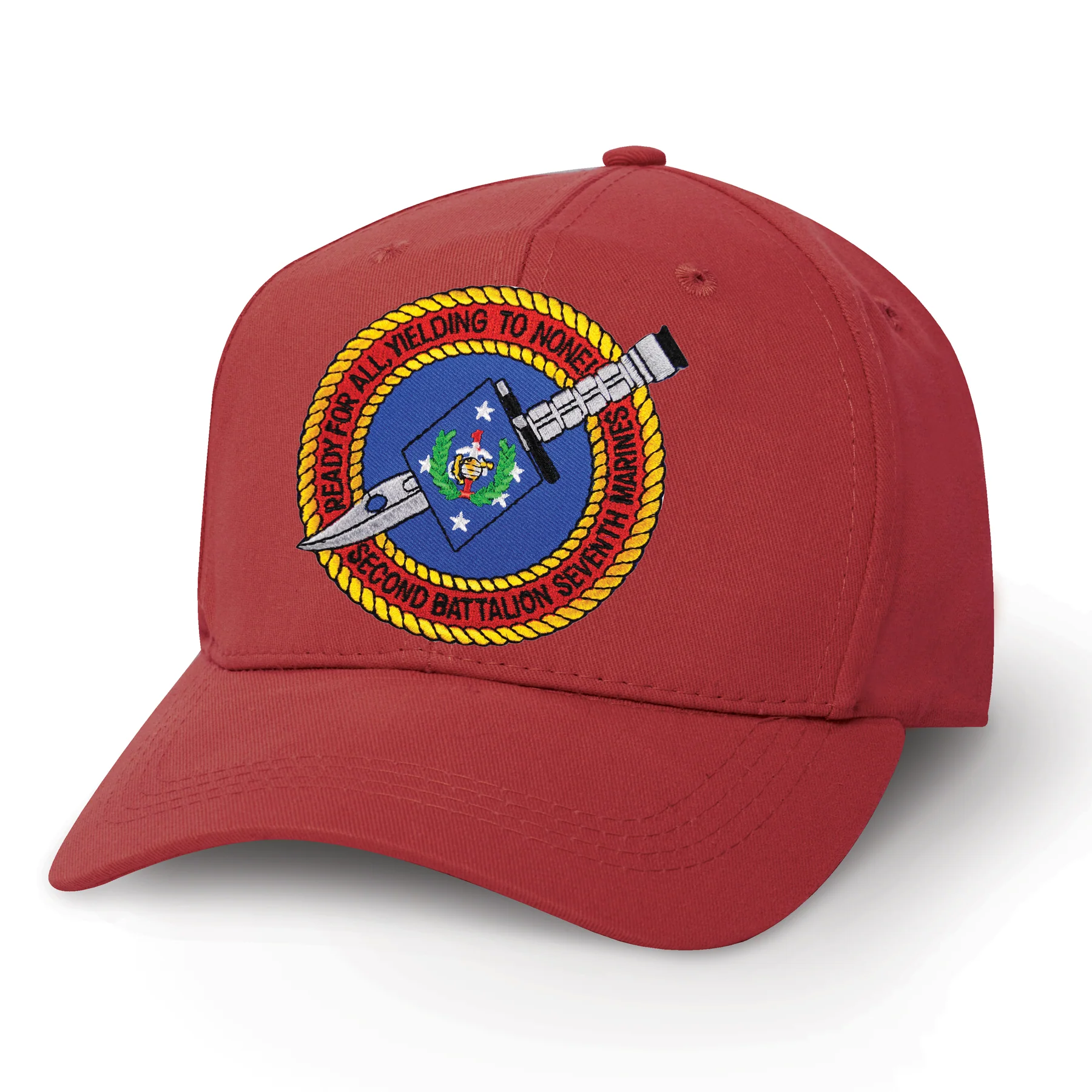 2nd Battalion 7th Marines Patch Cover- Red & Blue - Image 6