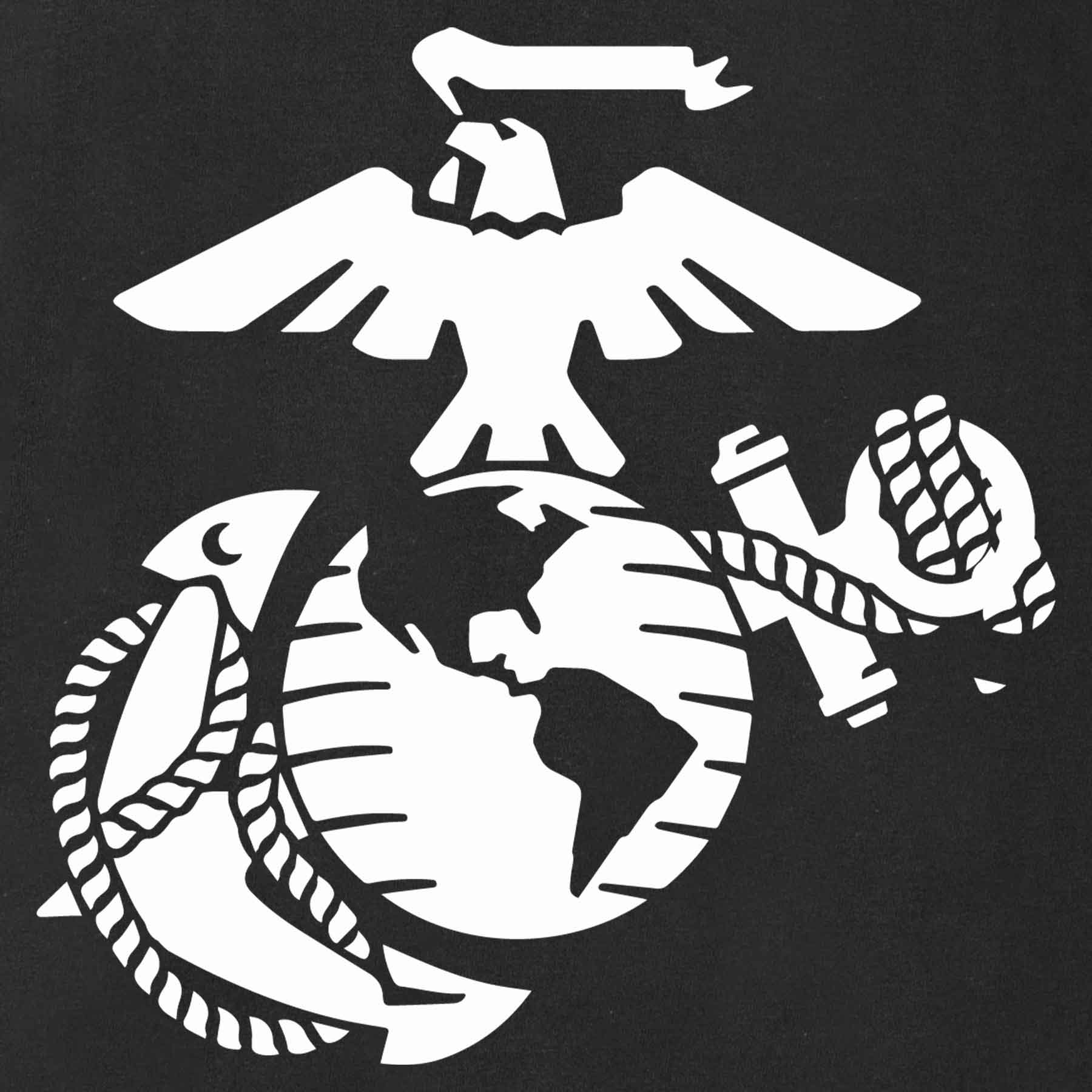 Grumpy Old Marine Vintage EGA Back With Front Pocket T-shirt - Image 3