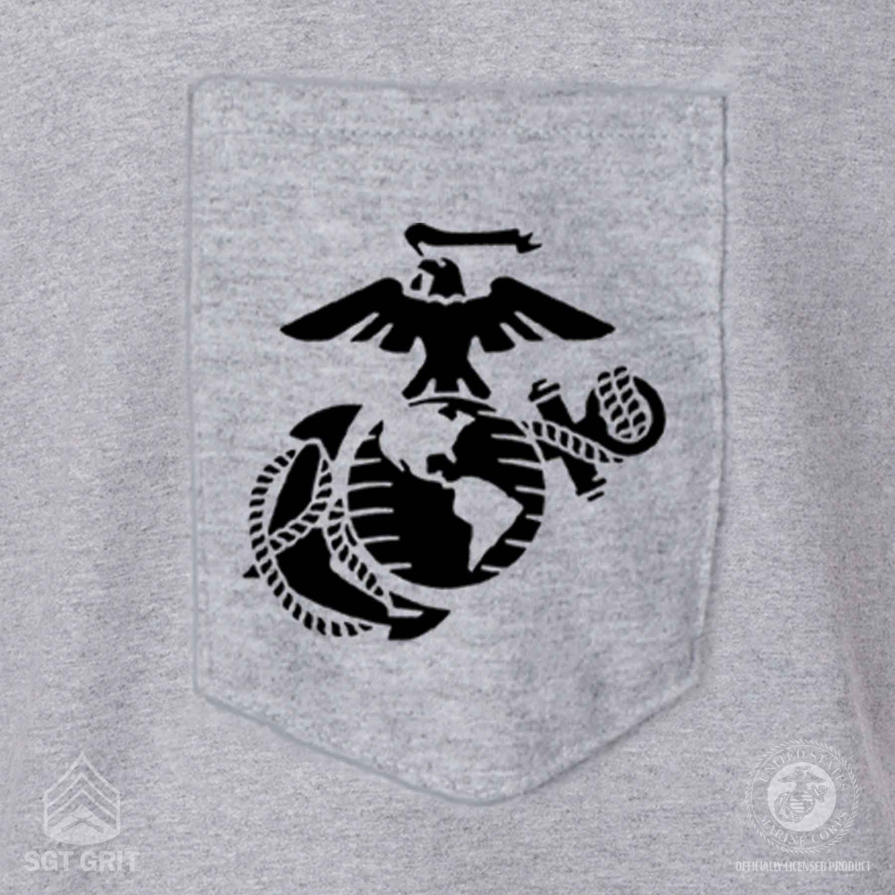 EGA Old Corps Back With Front Pocket T-shirt - Image 5