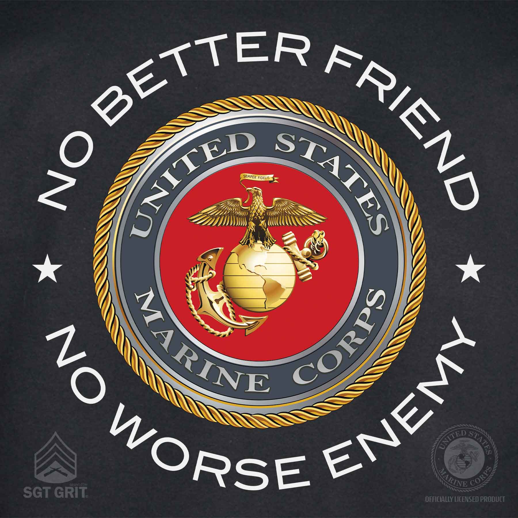 No Better Friend Front Pocket with Full Back T-Shirt - Image 7