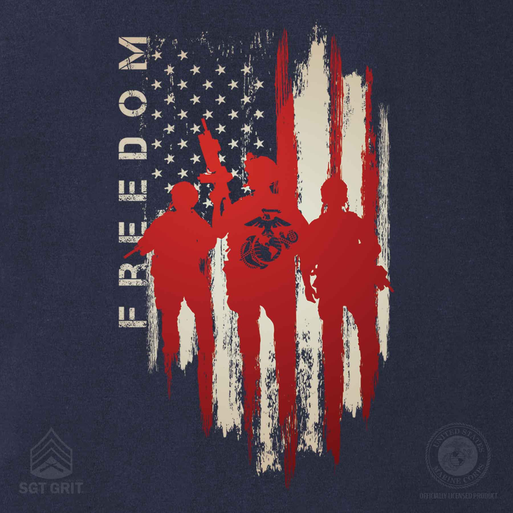 Freedom Warriors Full Front T-Shirt - Image 3