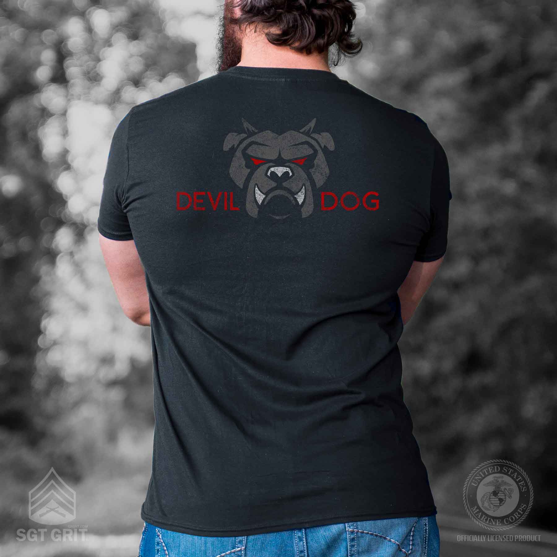 Devil Dog Back With Front Pocket T-shirt - Image 7