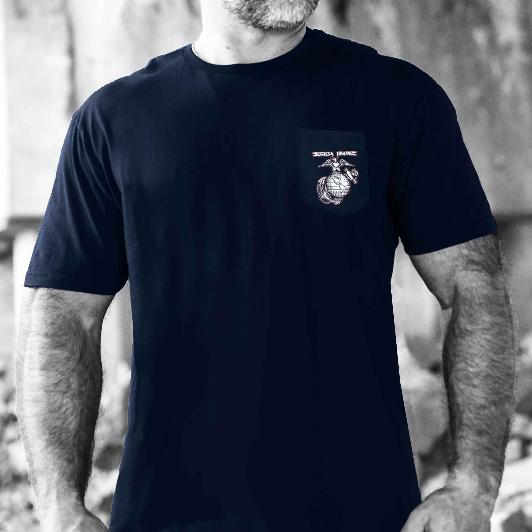 Leathernecks Back With Full Pocket T-shirt - Image 2