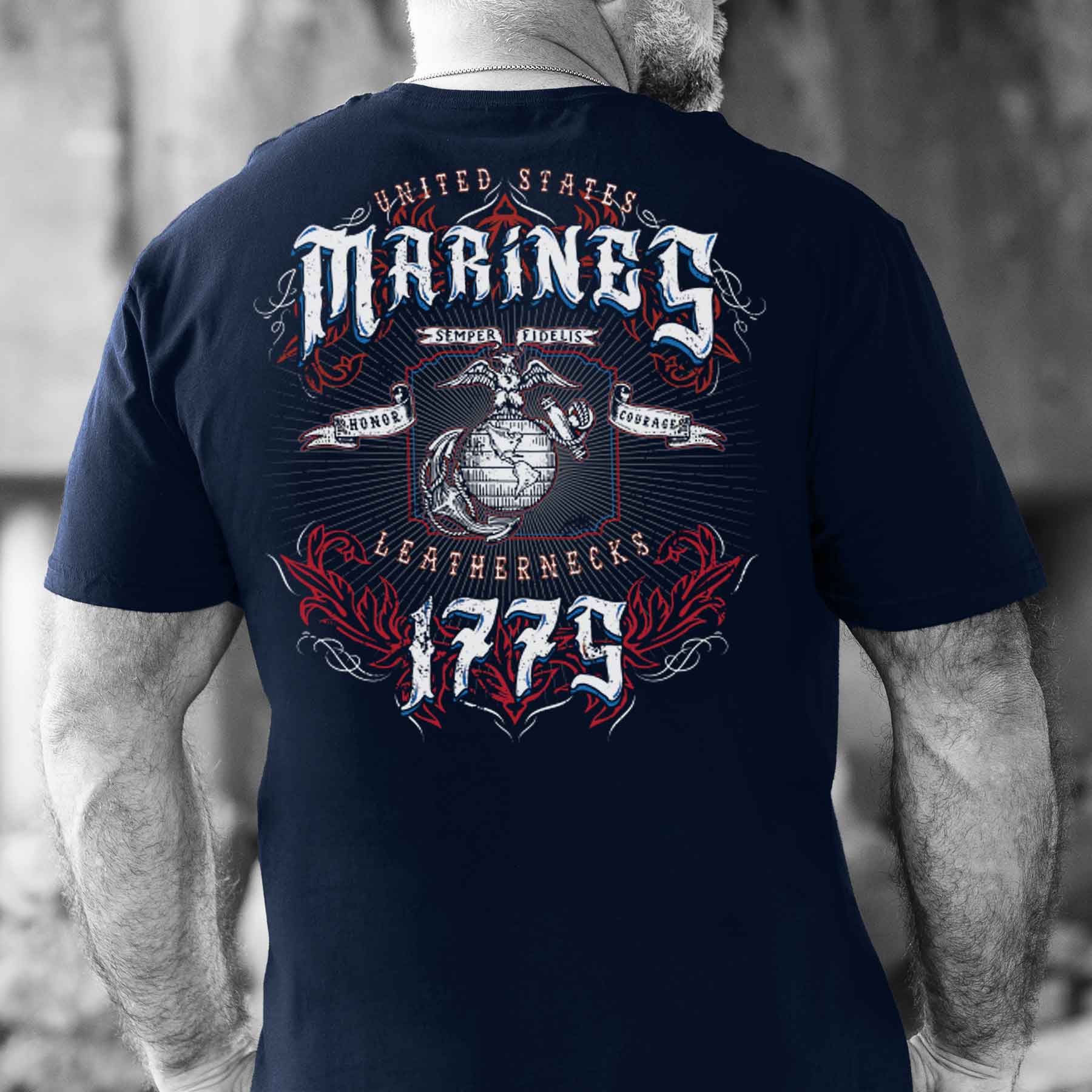 Leathernecks Back With Full Pocket T-shirt - Image 6