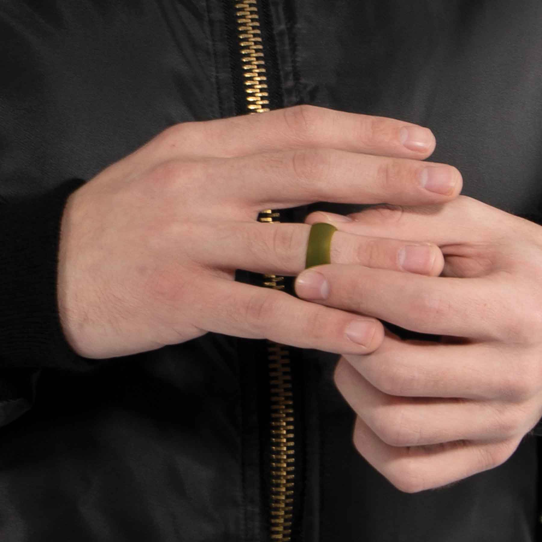 OD Green Silicone Wedding Band - Image 4
