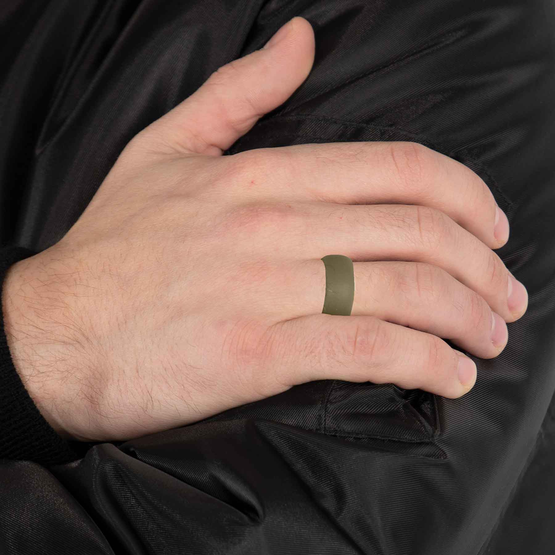 OD Green Silicone Wedding Band - Image 5