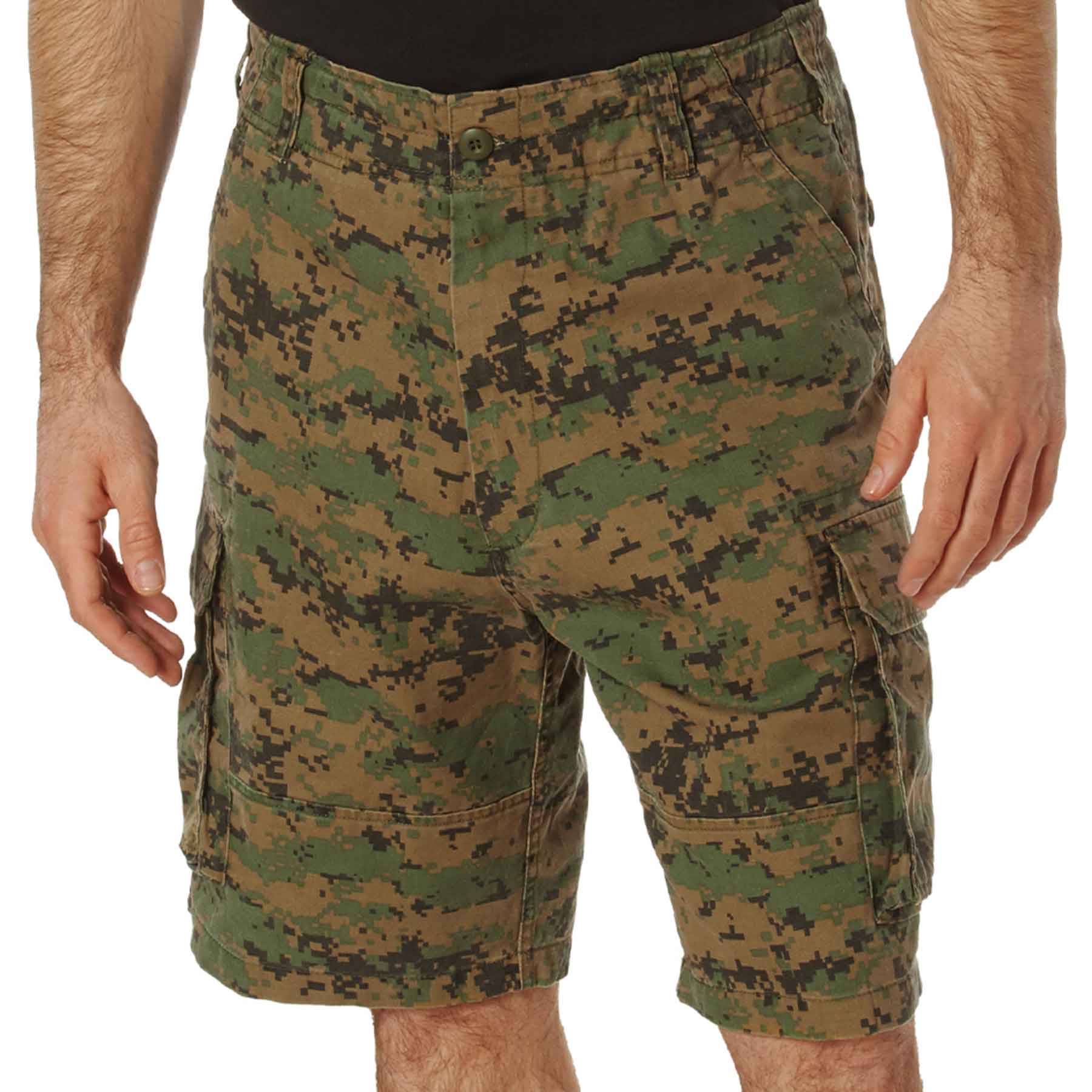 WOODLAND DIGITAL CAMO CARGO SHORTS - Image 4