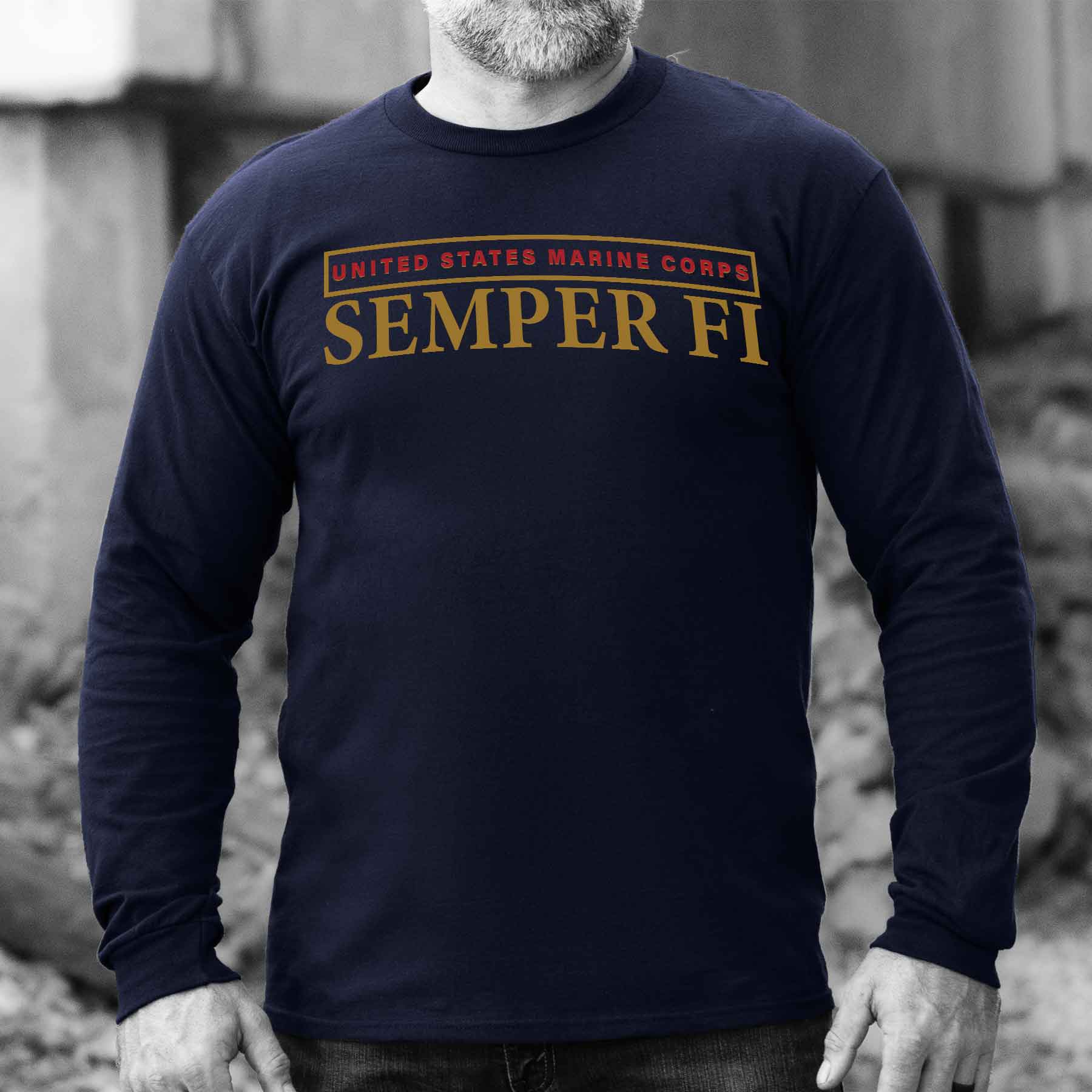 Semper Fi Arch Long Sleeve T-shirt - Image 2