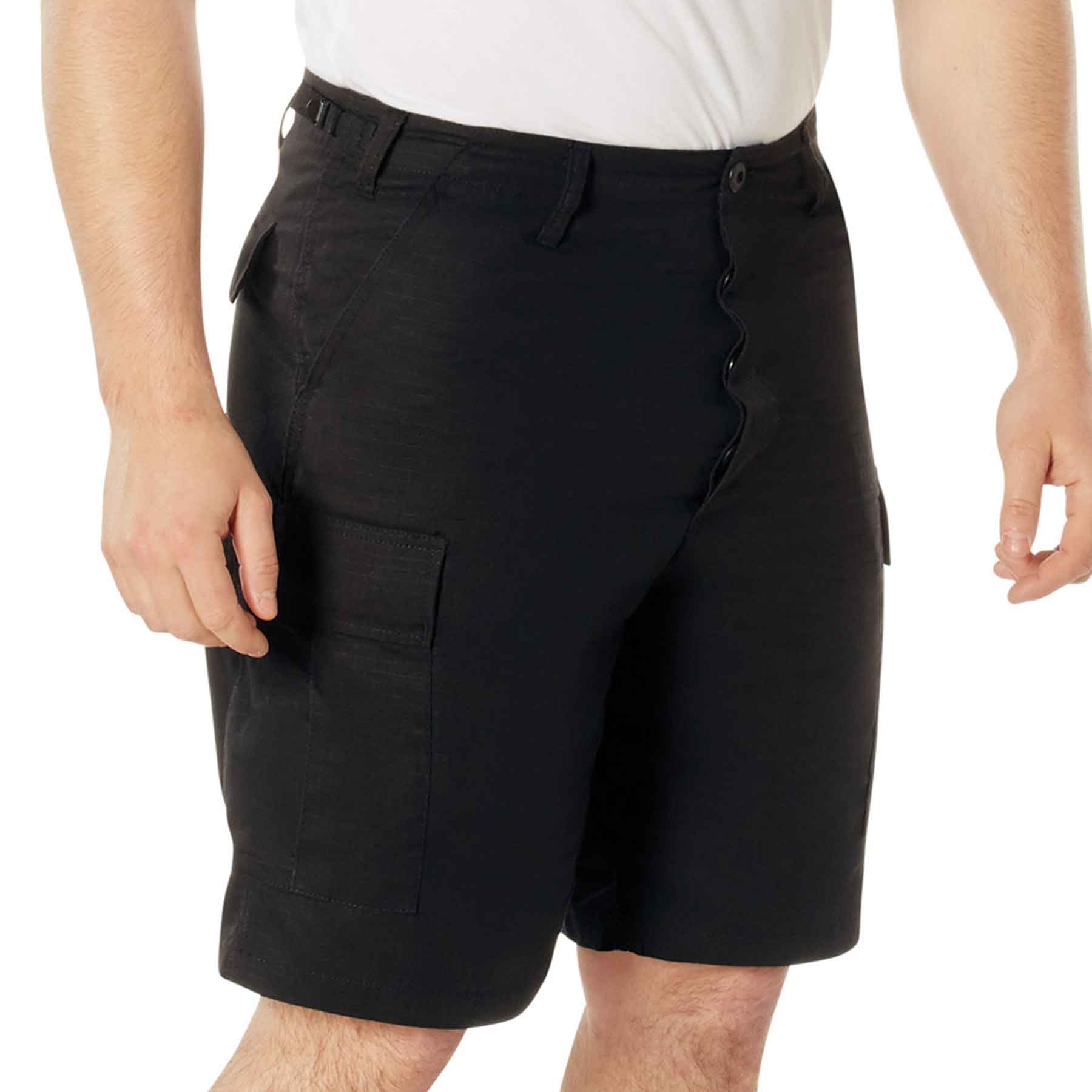 Tactical Cargo Shorts- Black - Image 3