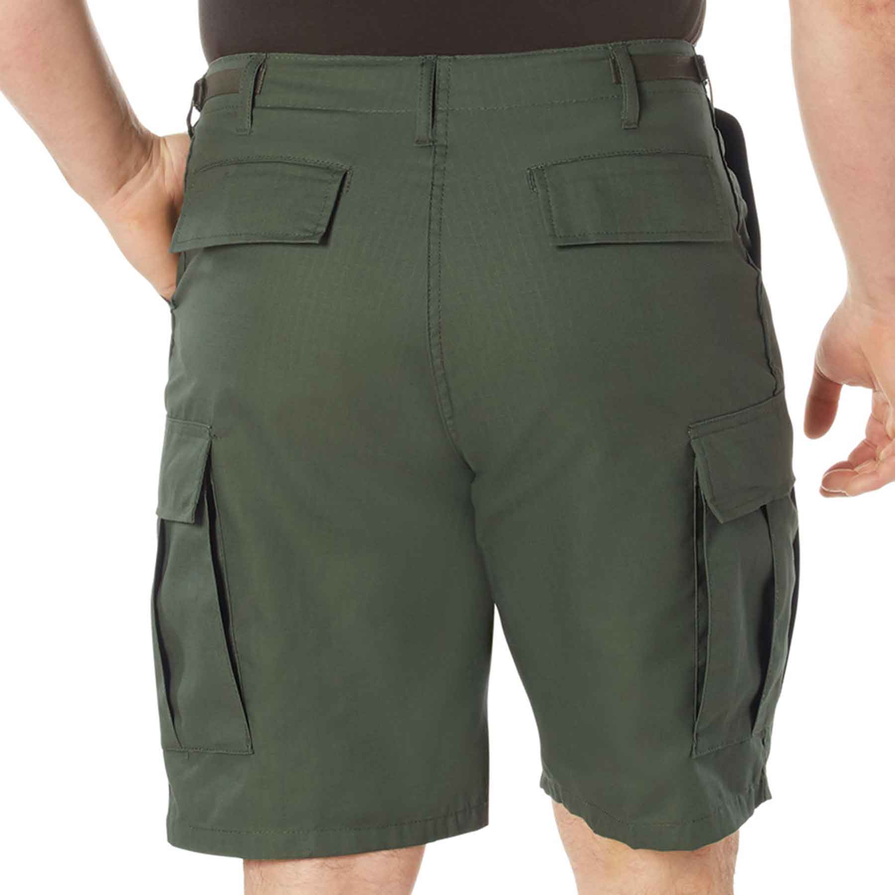 Tactical Cargo Shorts- Olive Drab - Image 4
