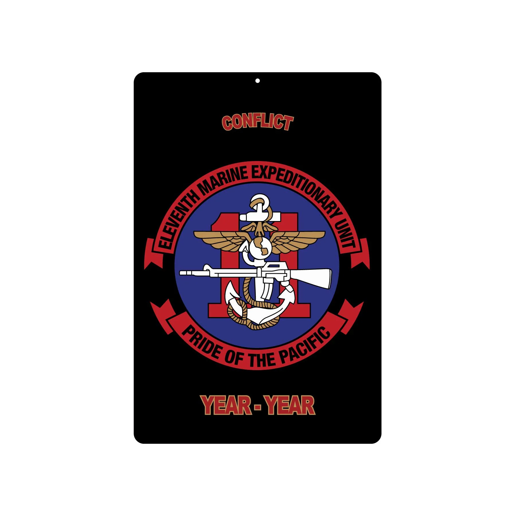 11th MEU Pride of the Pacific Metal Sign - Image 2