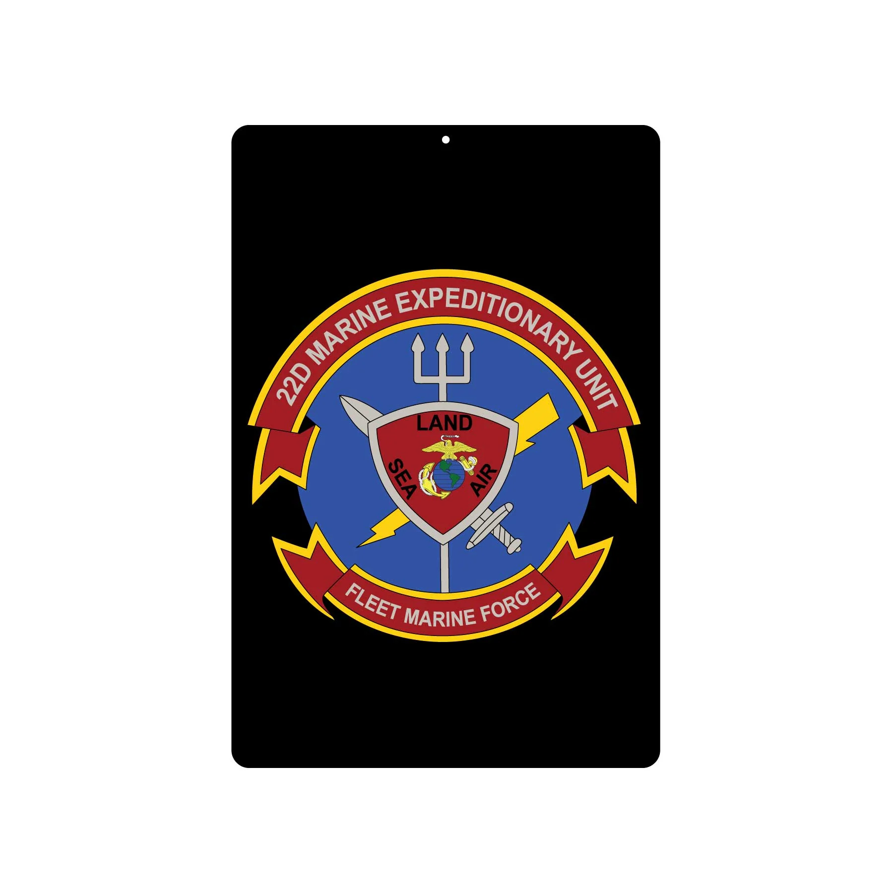 22nd MEU Fleet Marine Force Metal Sign