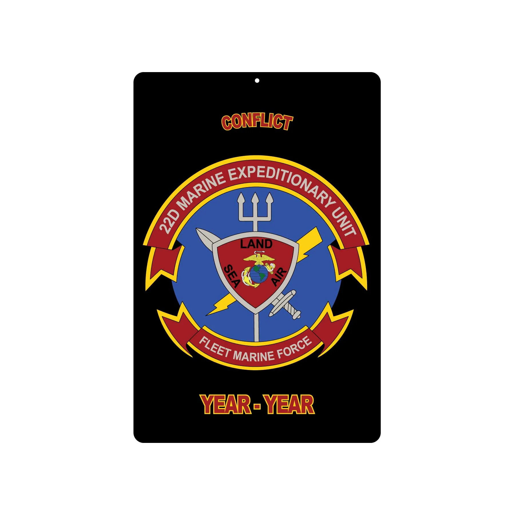 22nd MEU Fleet Marine Force Metal Sign - Image 2