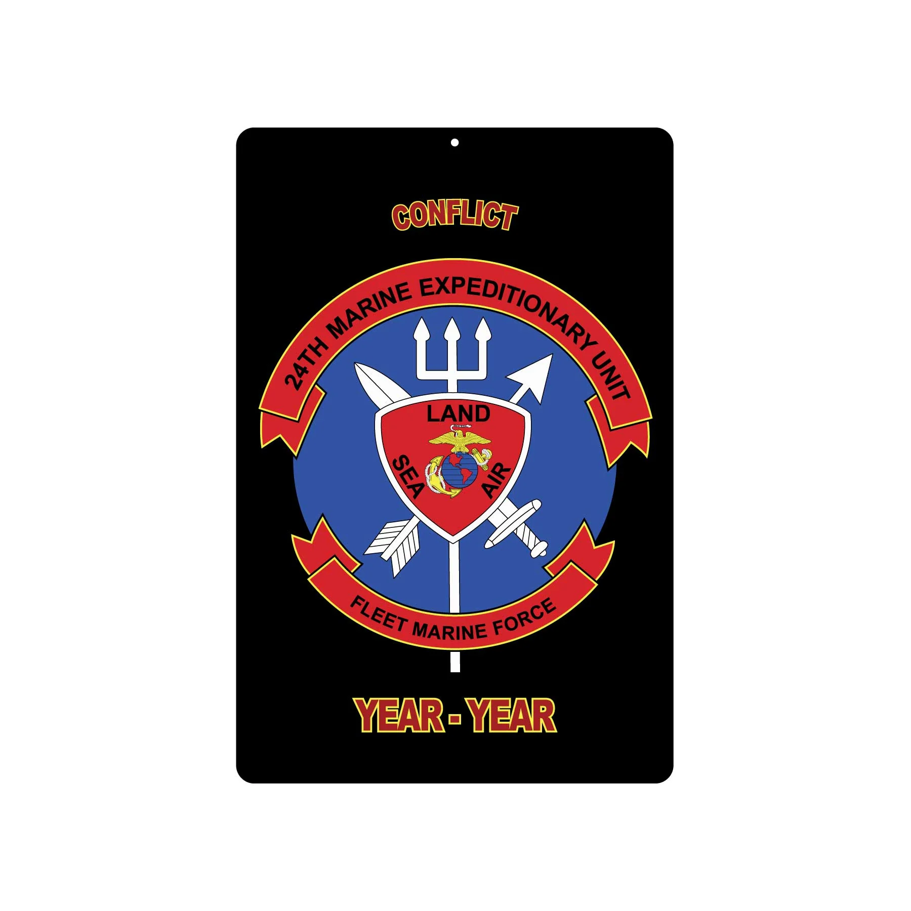 24th MEU Fleet Marine Force Metal Sign - Image 2