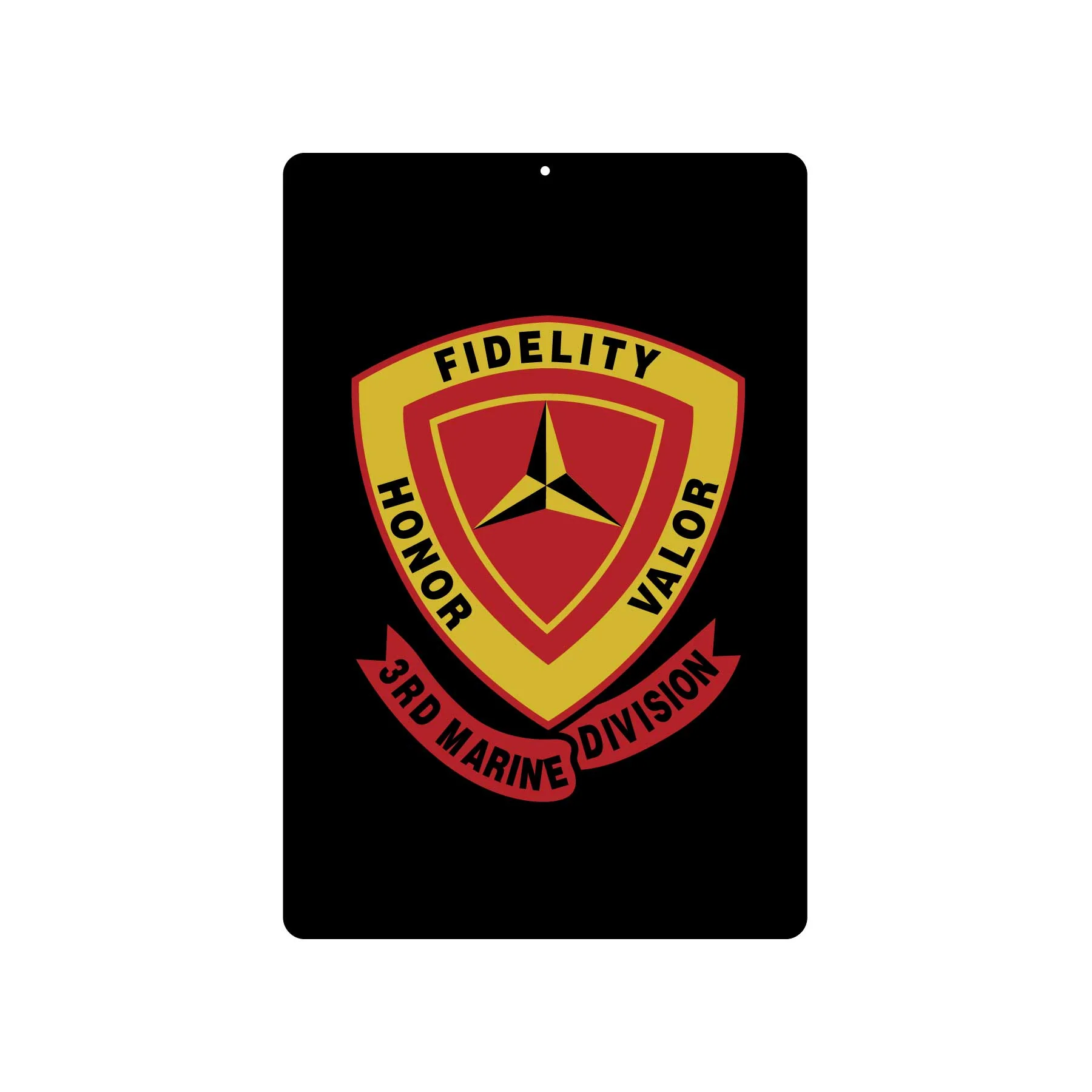 3rd Marine Division (Alternate Design 2) Metal Sign