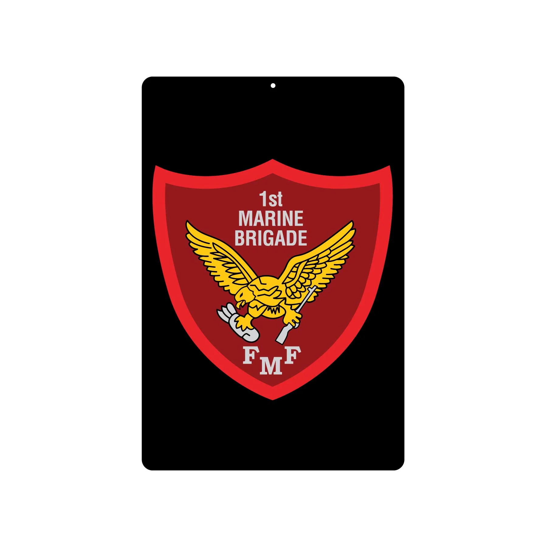 1st Marine Brigade Metal Sign