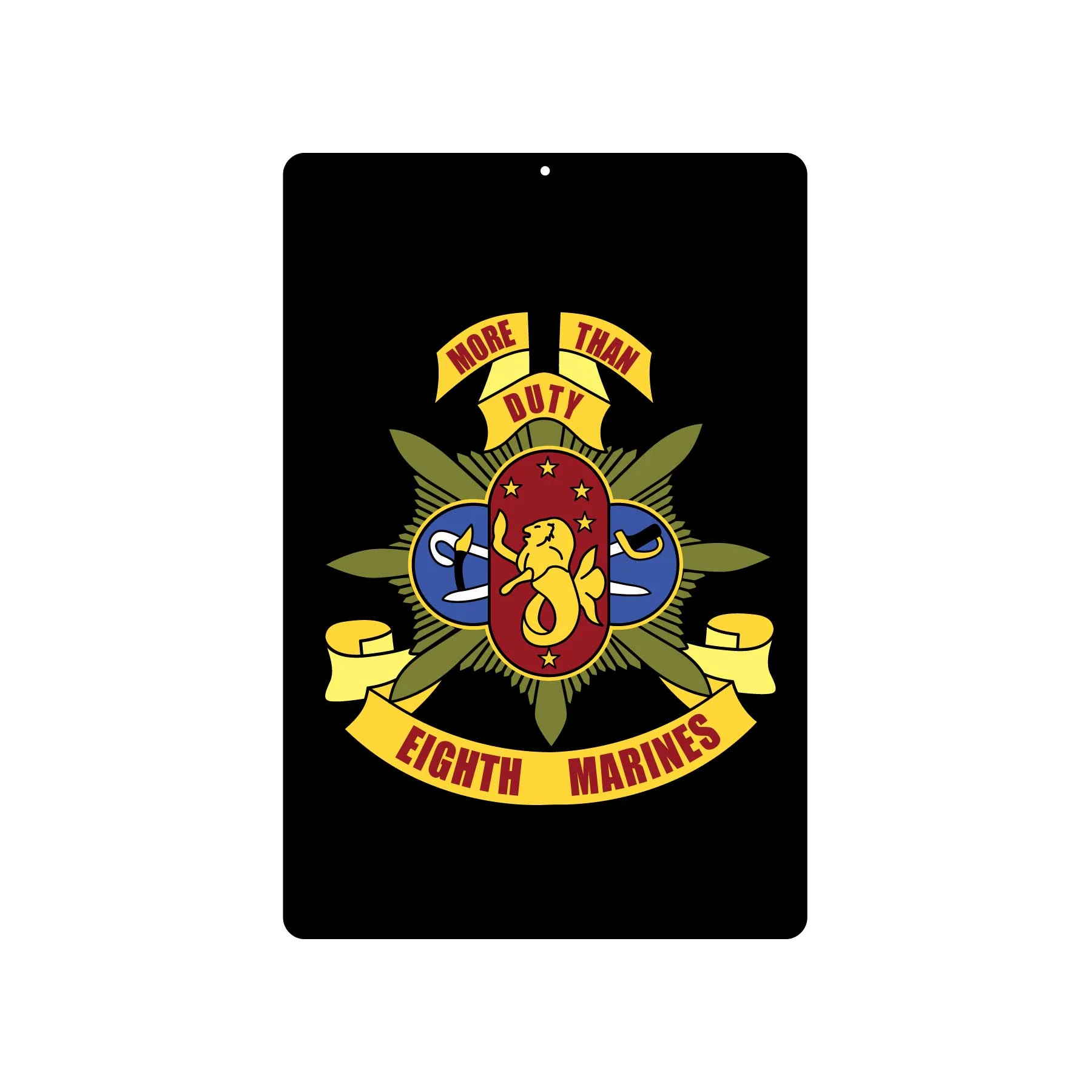 8th Marines Regimental Metal Sign