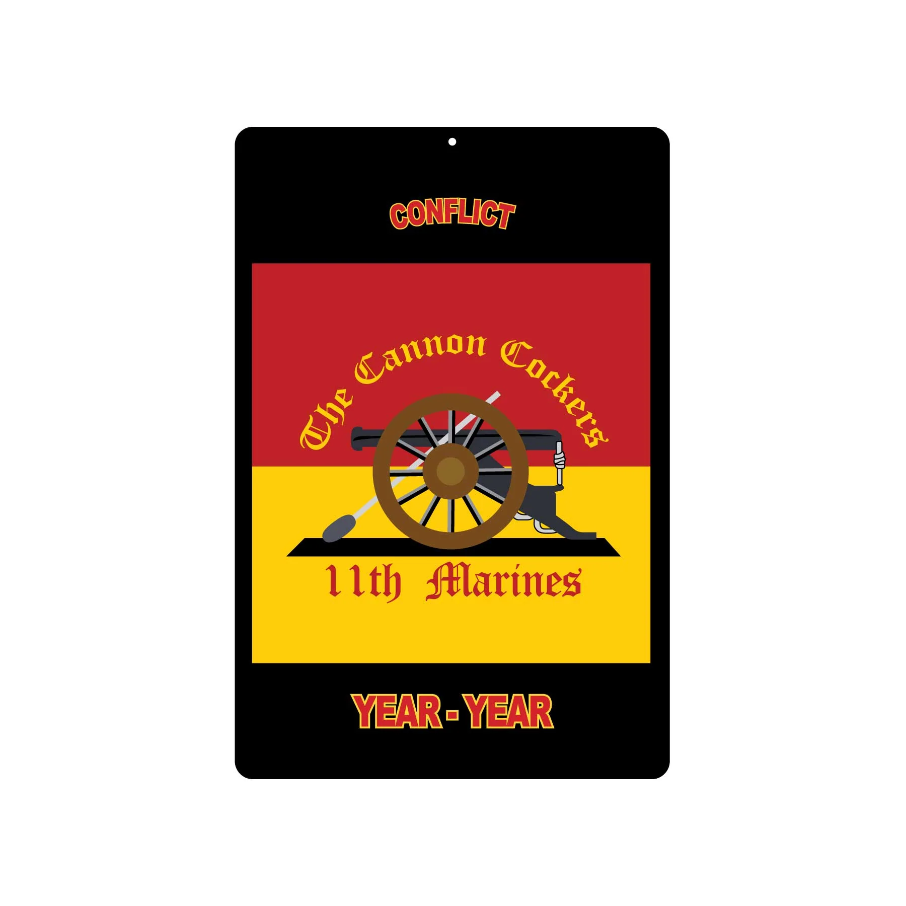 11th Marines Regimental Metal Sign - Image 2