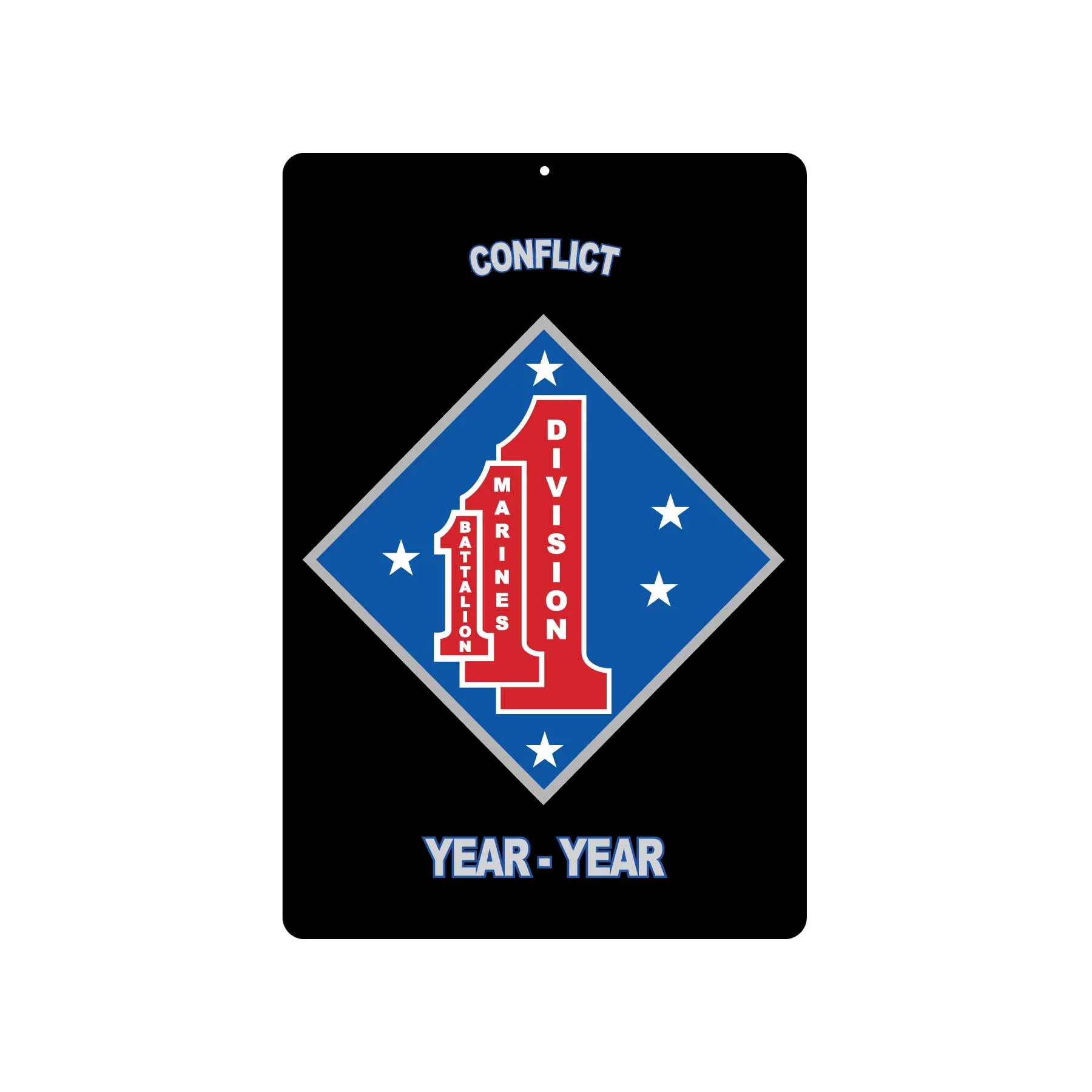 1st Battalion 1st Marines Metal Sign - Image 2