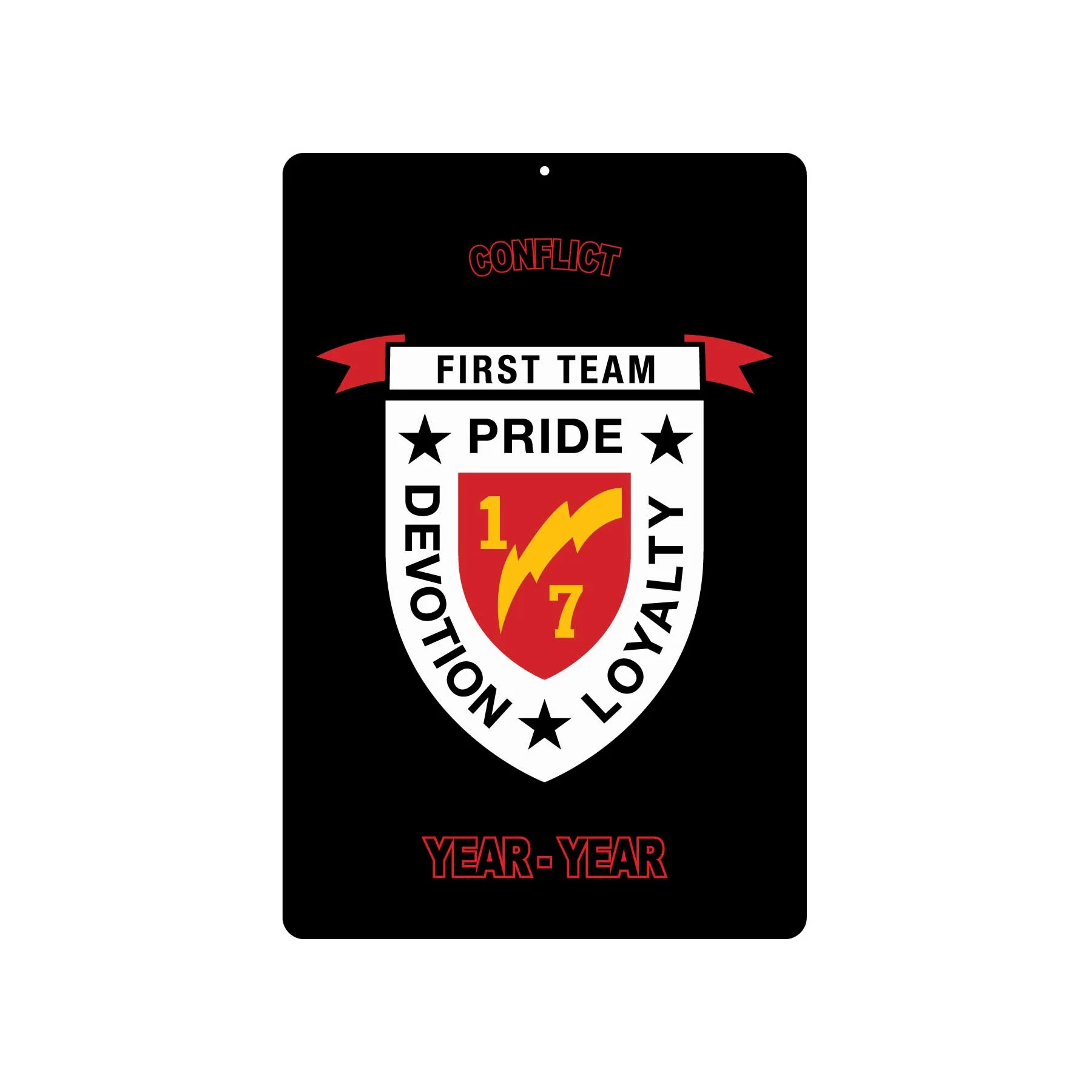 1st Battalion 7th Marines Metal Sign - Image 2