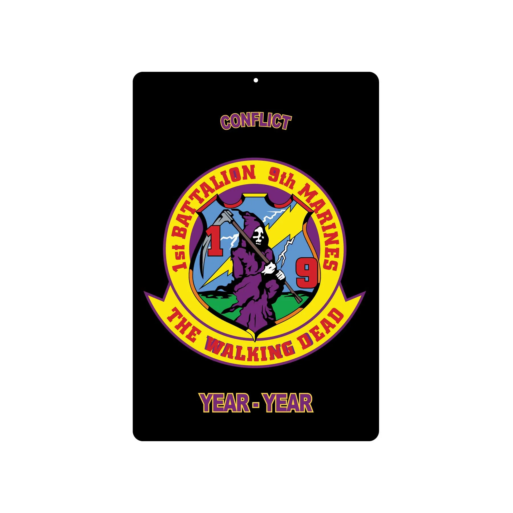 1st Battalion 9th Marines Metal Sign - Image 2