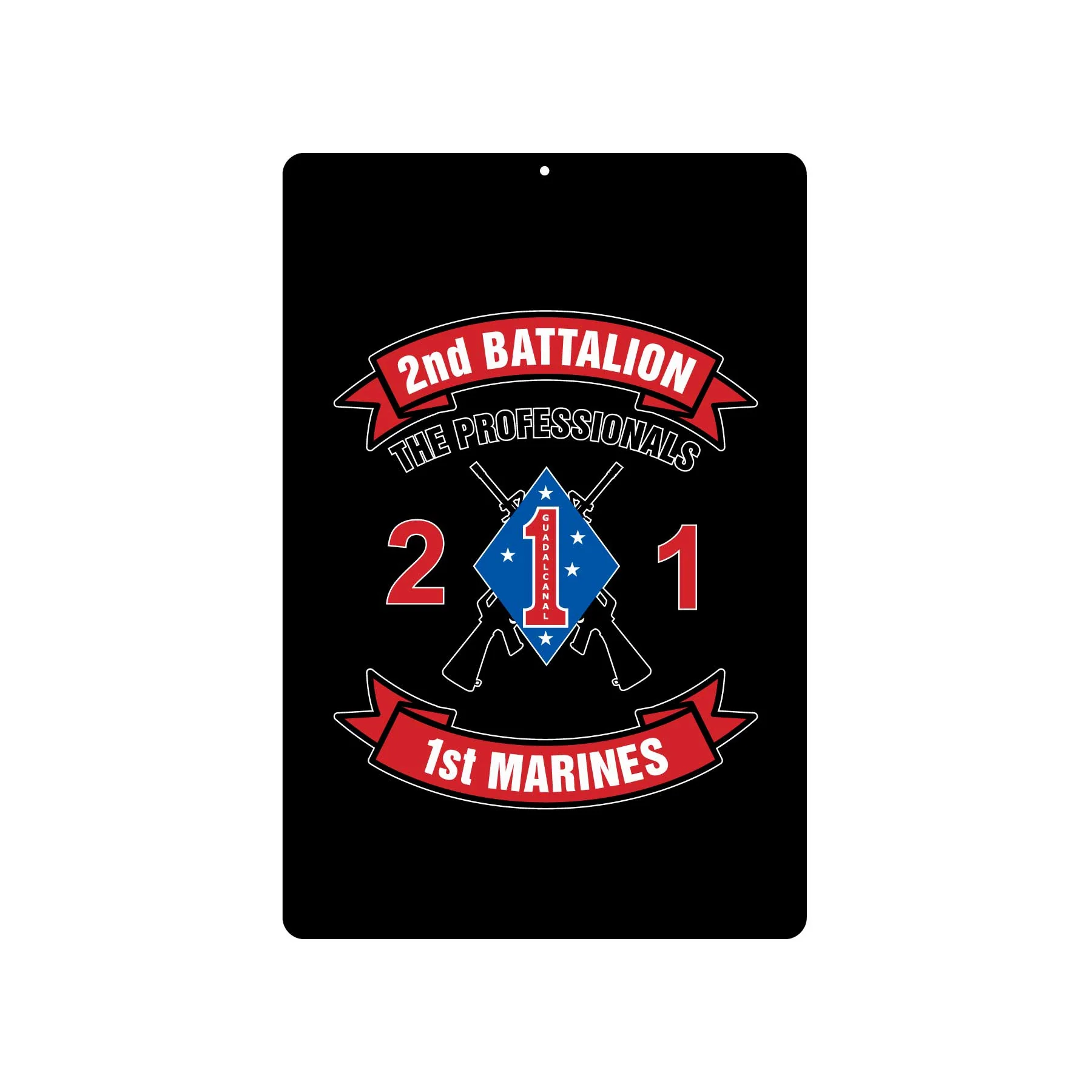 2nd Battalion 1st Marines Metal Sign