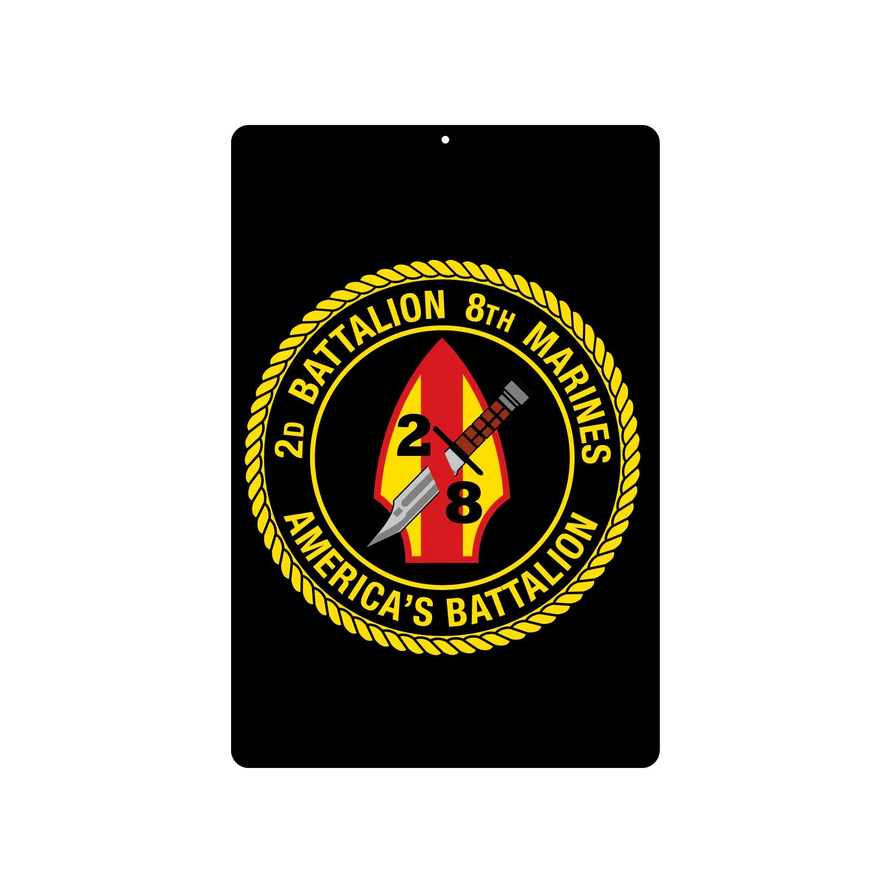 2nd Battalion 8th Marines Metal Sign