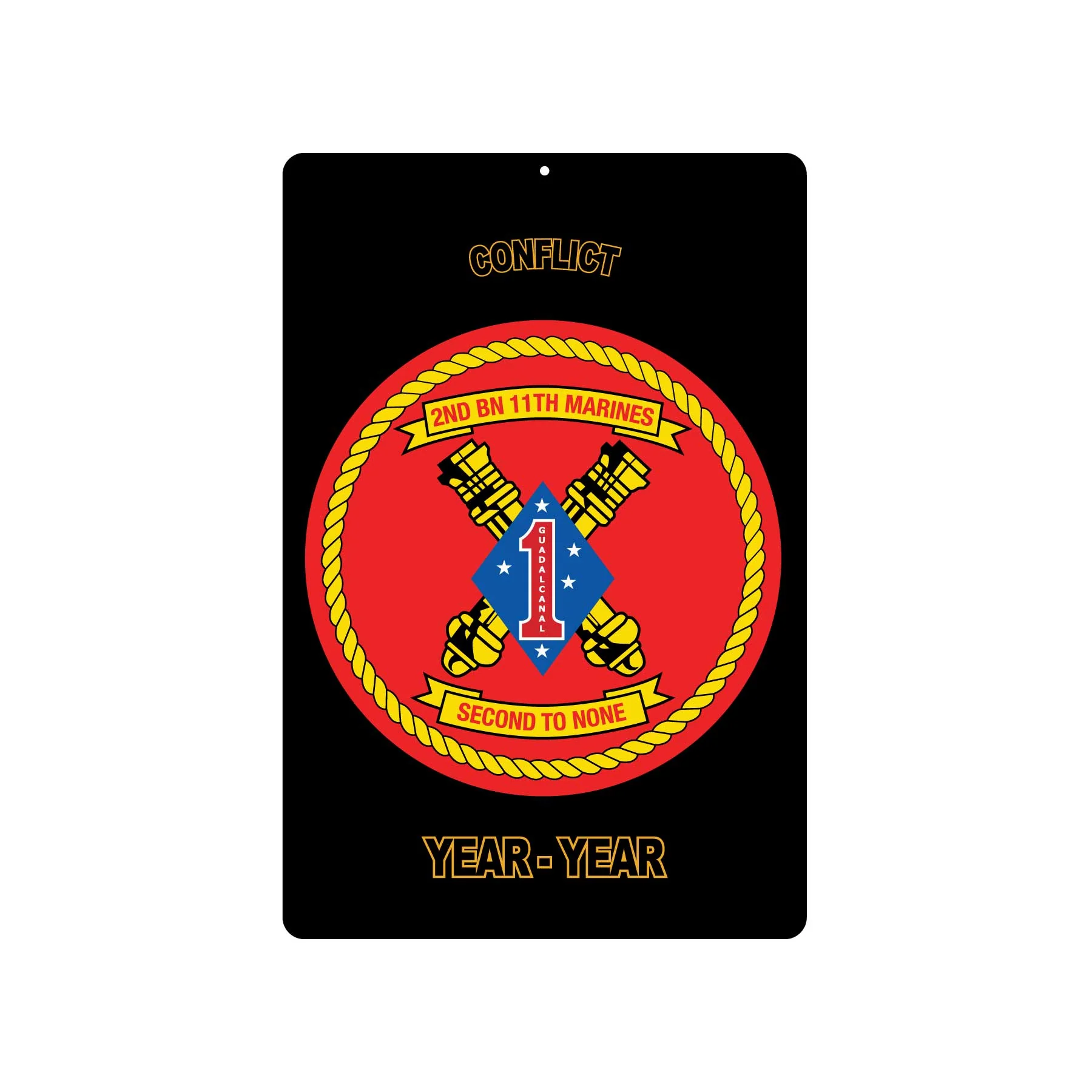 2nd Battalion 11th Marines Metal Sign - Image 2