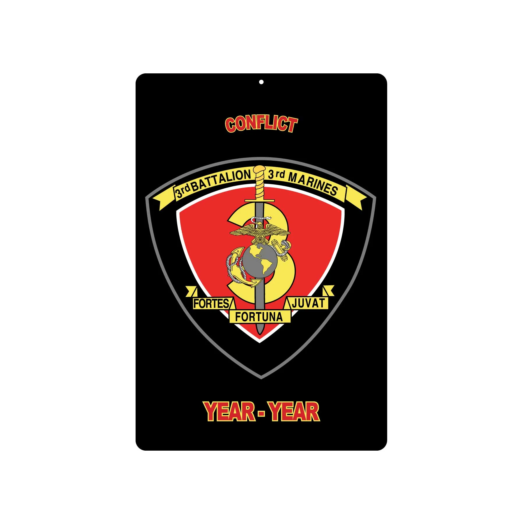 3rd Battalion 3rd Marines Metal Sign - Image 2